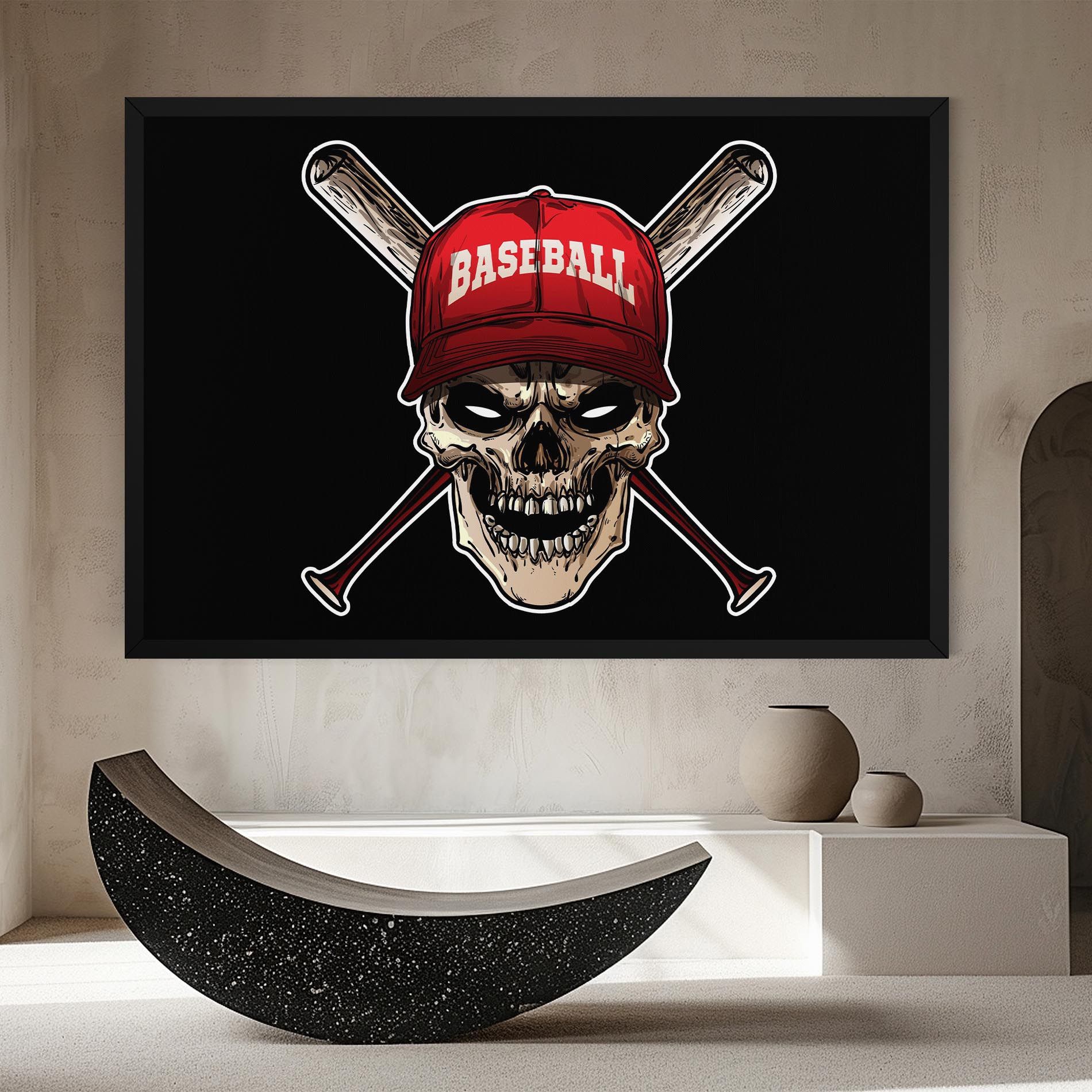 Baseball Skull mockup 8