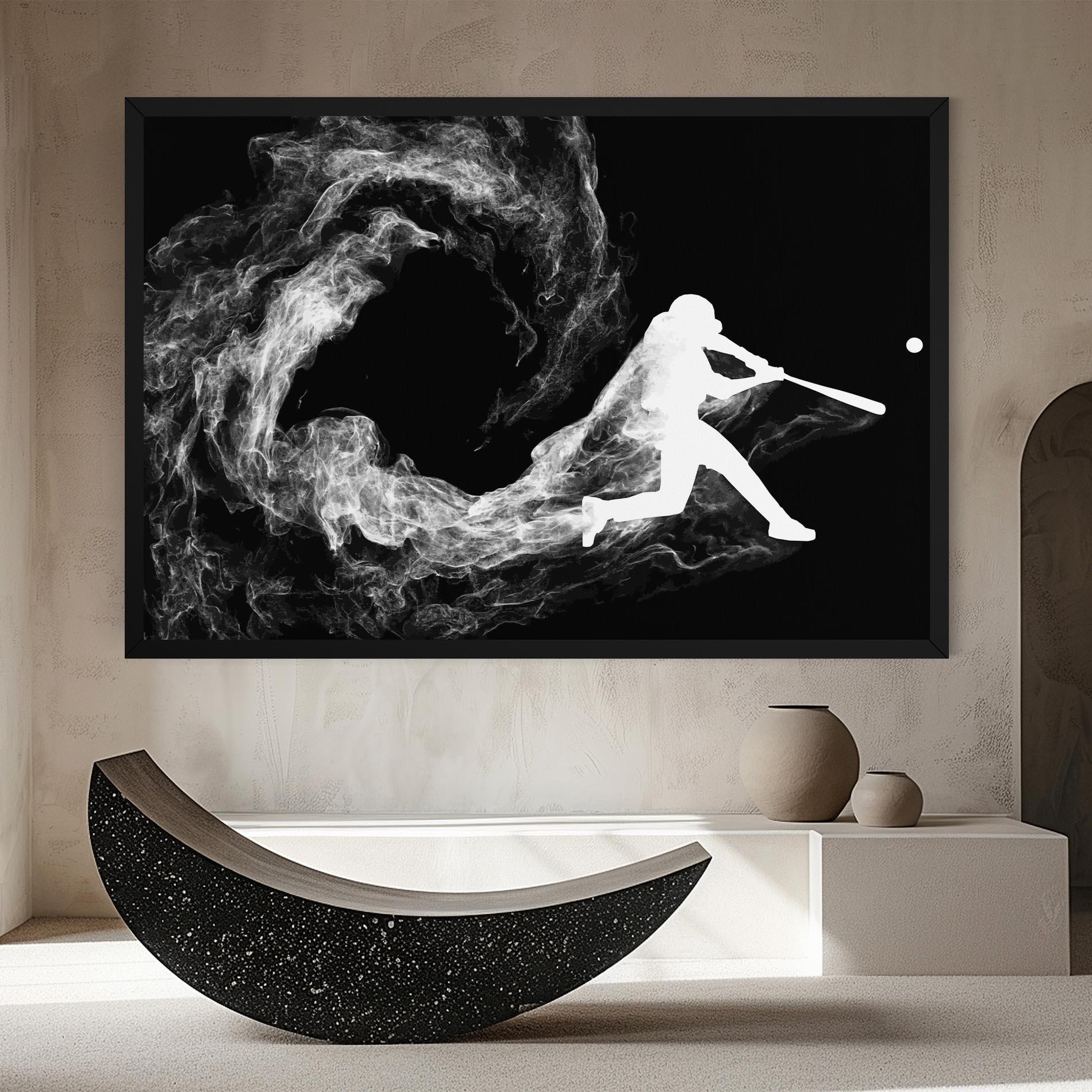 Vászonkép Baseball Smoke mockup 8