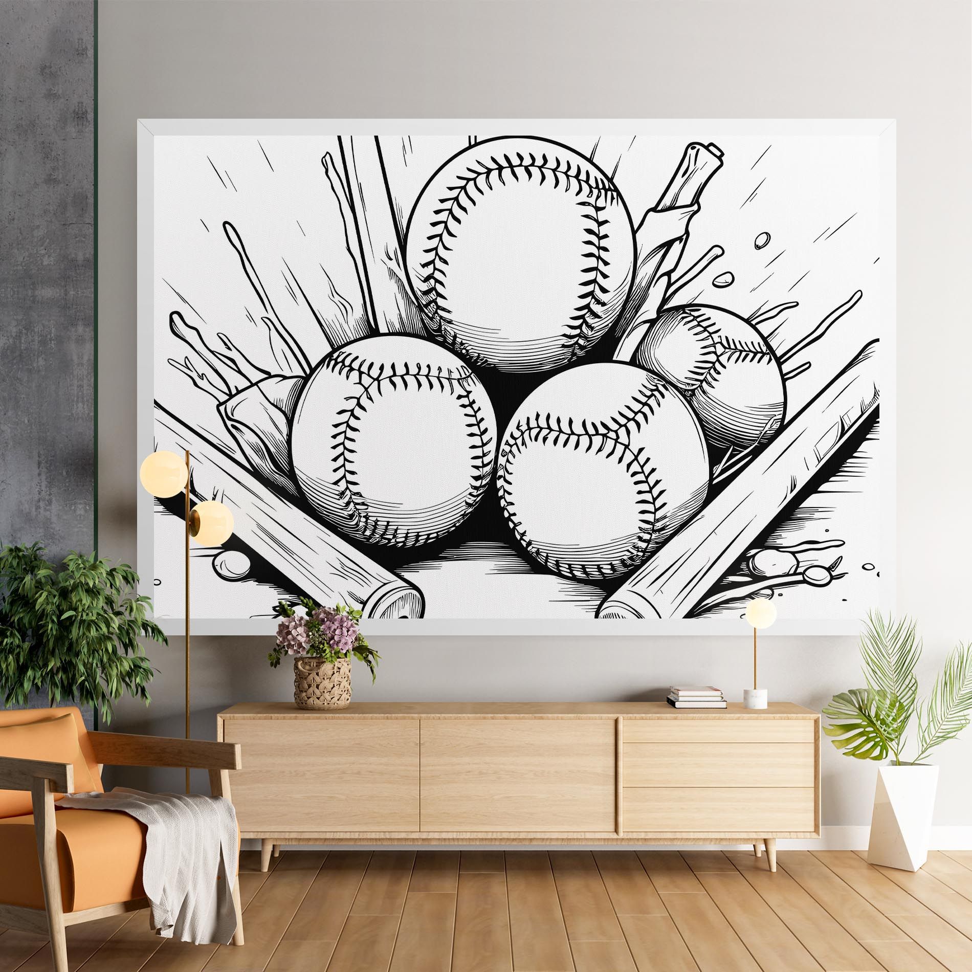 Big Baseball Ball mockup 9