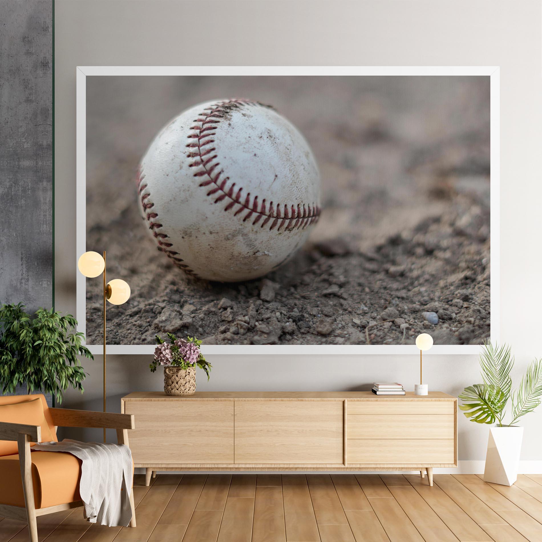 Vászonkép Dusty Baseball Ball mockup 9