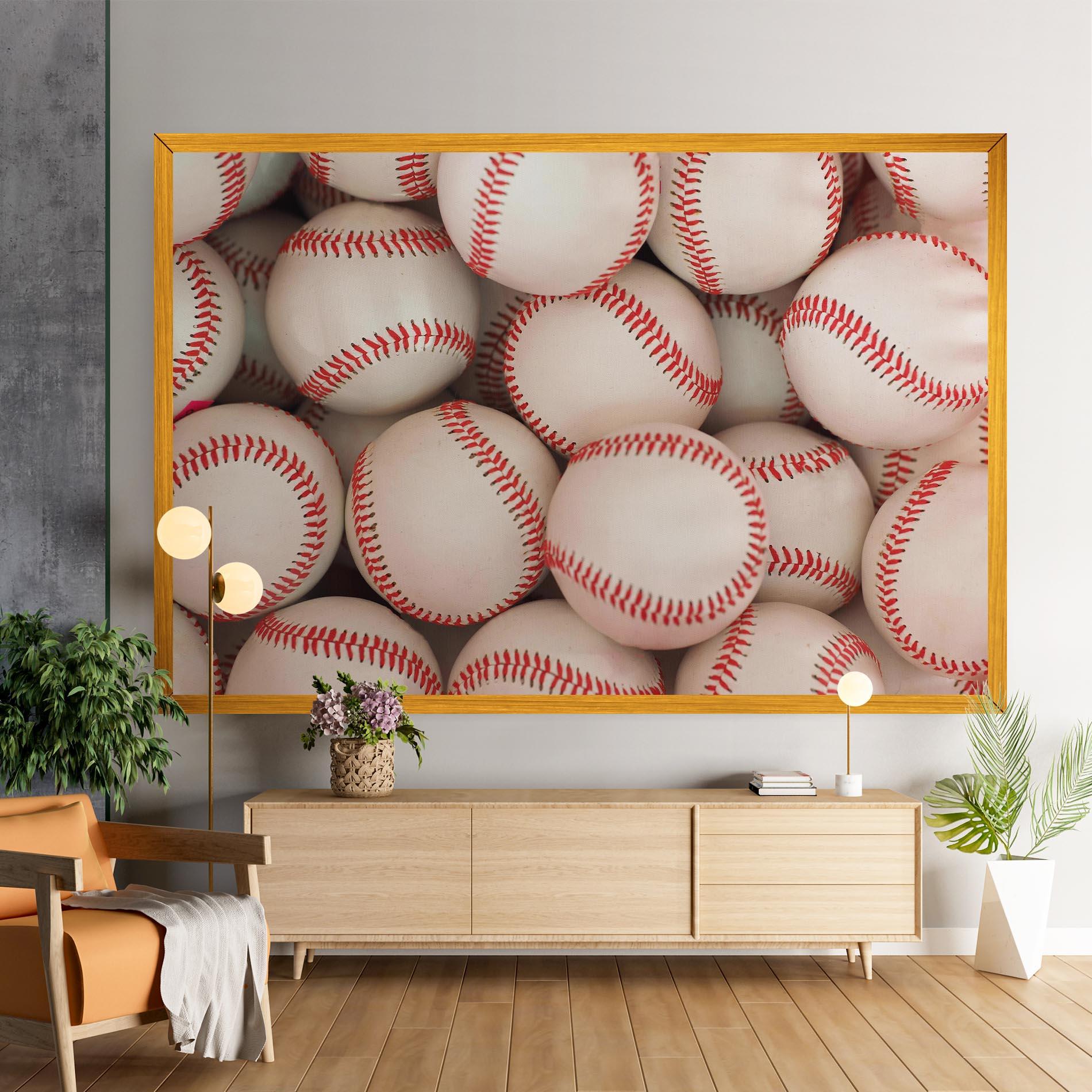 Vászonkép Baseball Balls Stack mockup 9