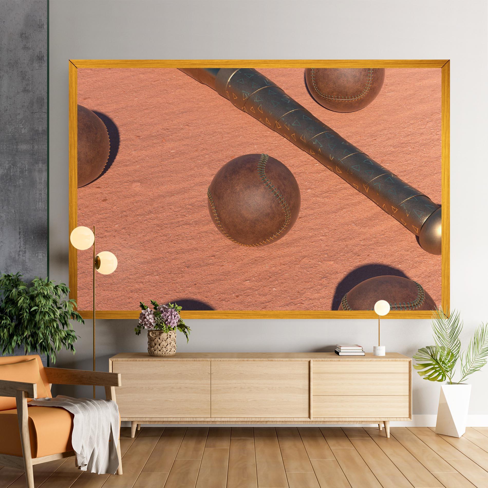 Vászonkép Baseball Set On Send mockup 9