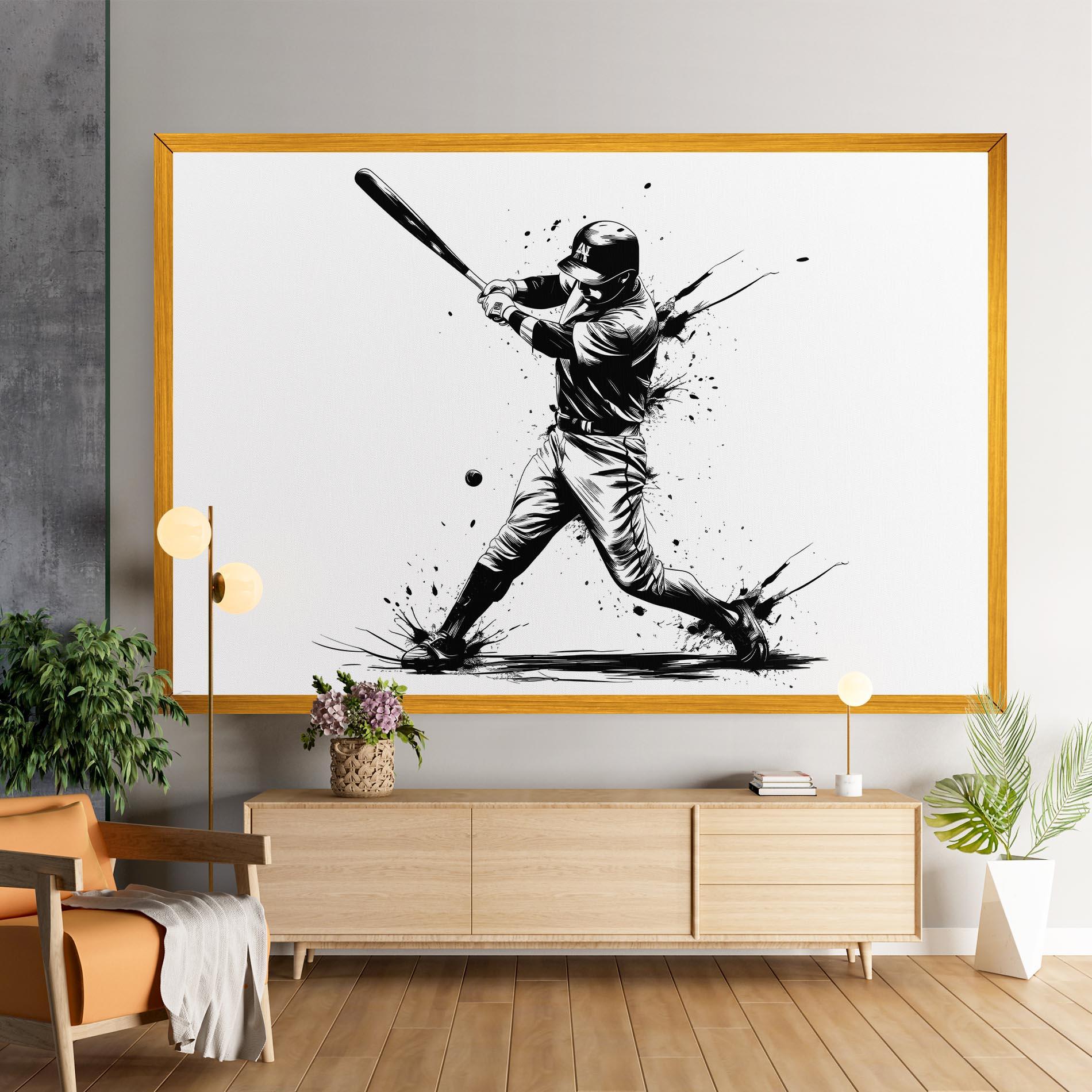 Vászonkép Baseball Splash mockup 9