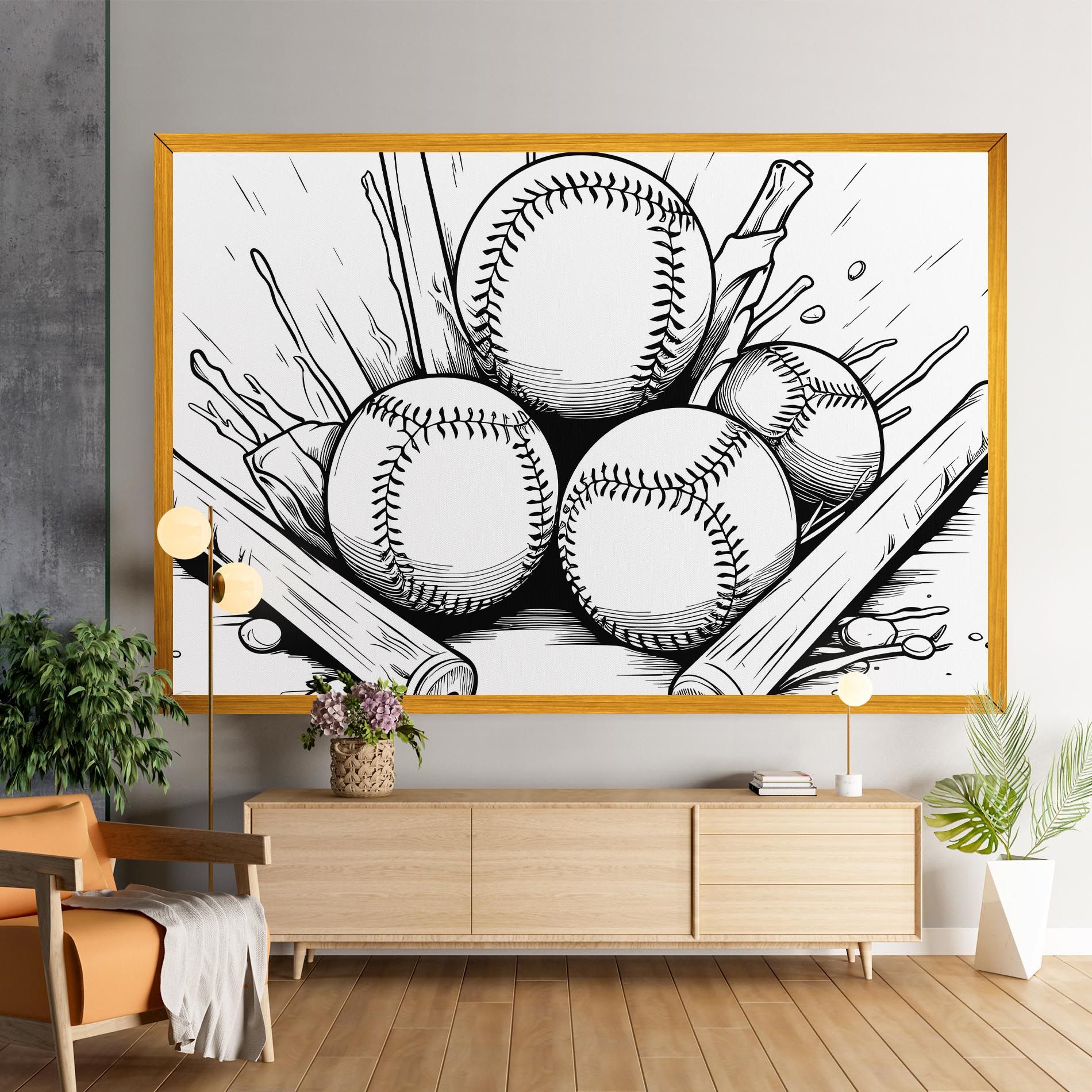 Big Baseball Ball mockup 9