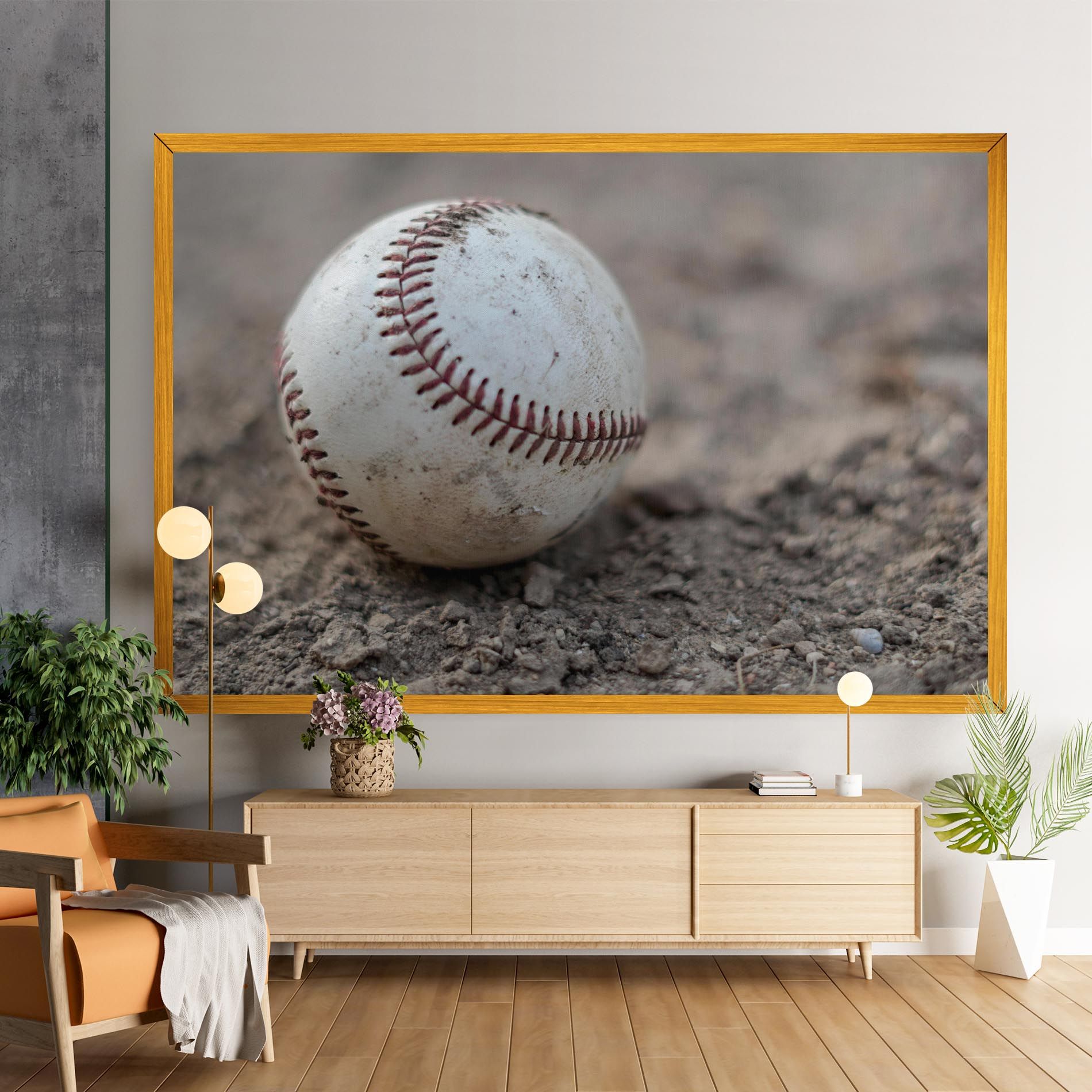 Dusty Baseball Ball mockup 9