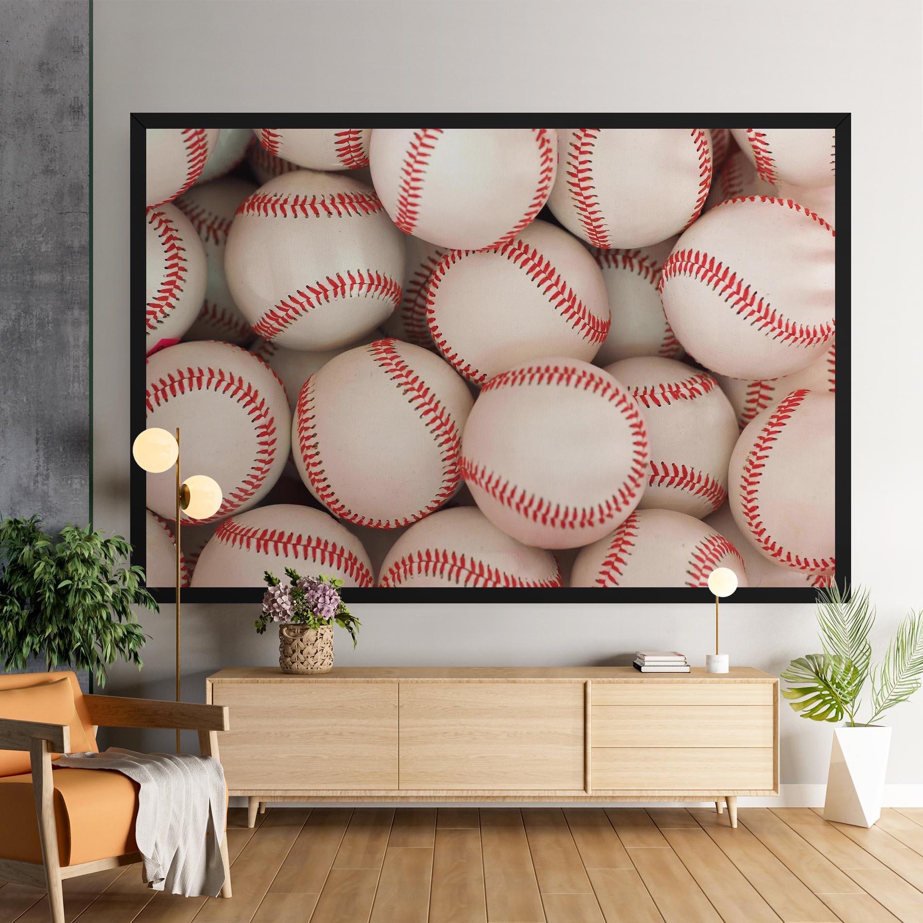 Vászonkép Baseball Balls Stack mockup 9