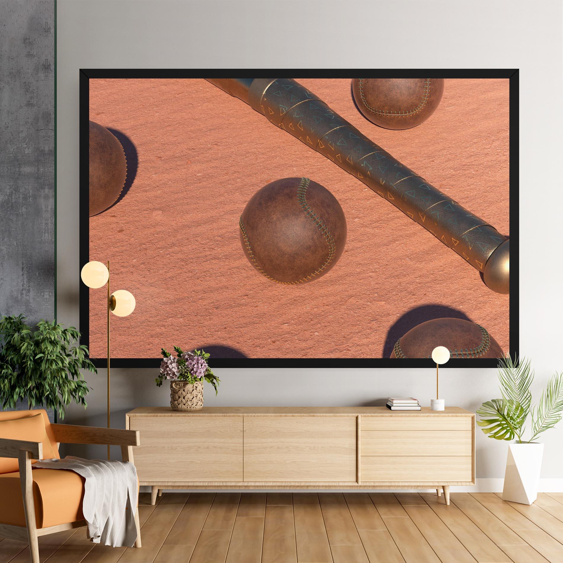 Vászonkép Baseball Set On Send mockup 9