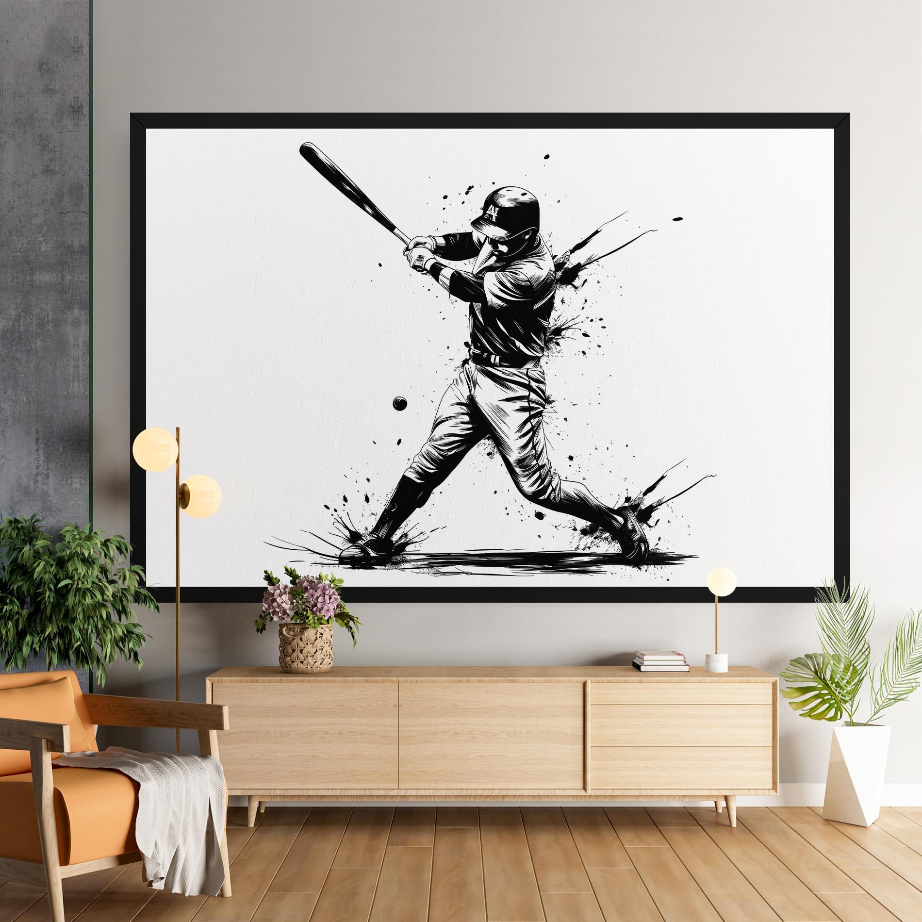 Vászonkép Baseball Splash mockup 9