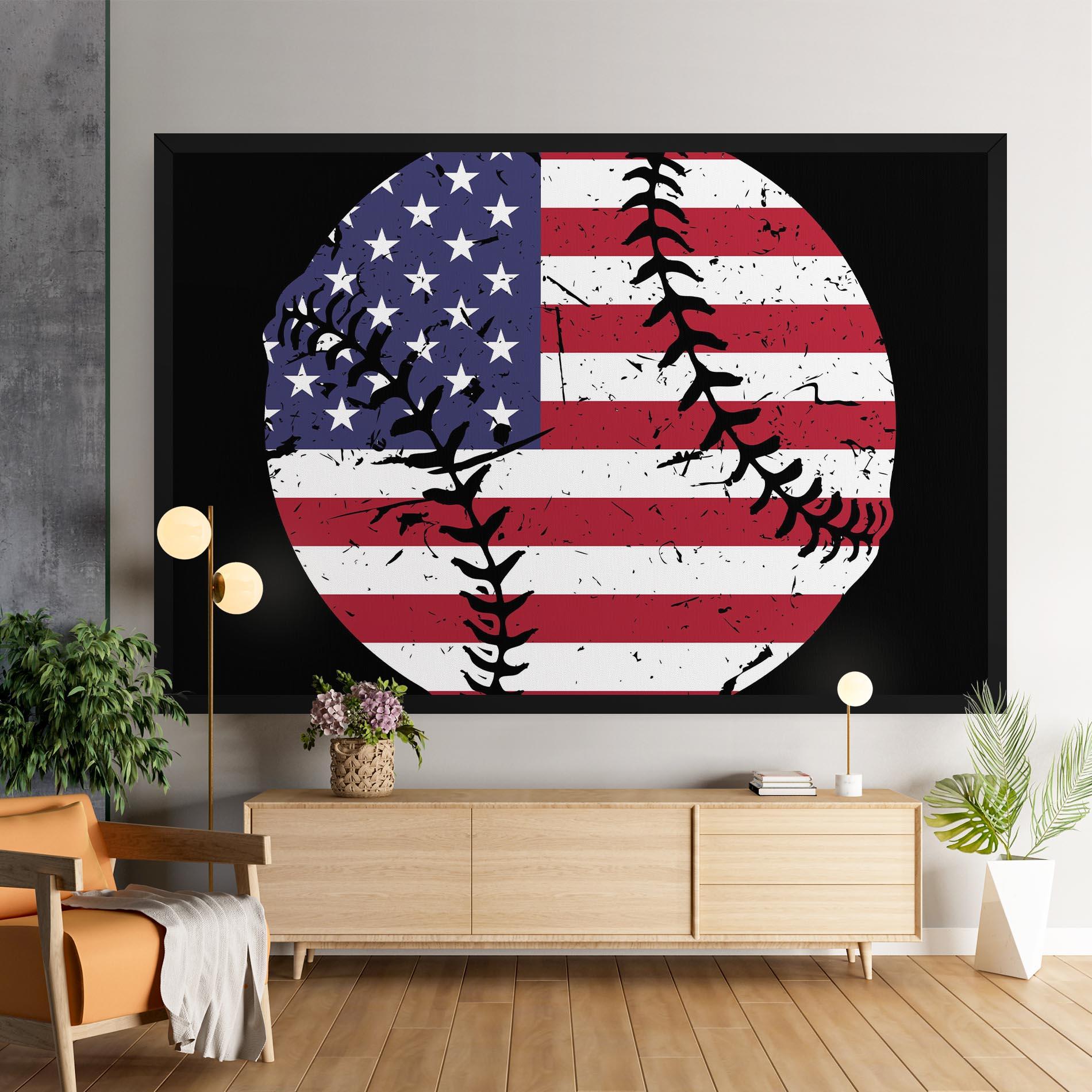 Vászonkép Baseball Usa mockup 9