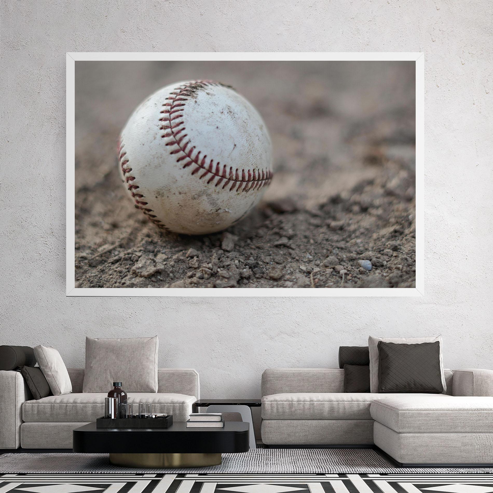 Vászonkép Dusty Baseball Ball mockup 2