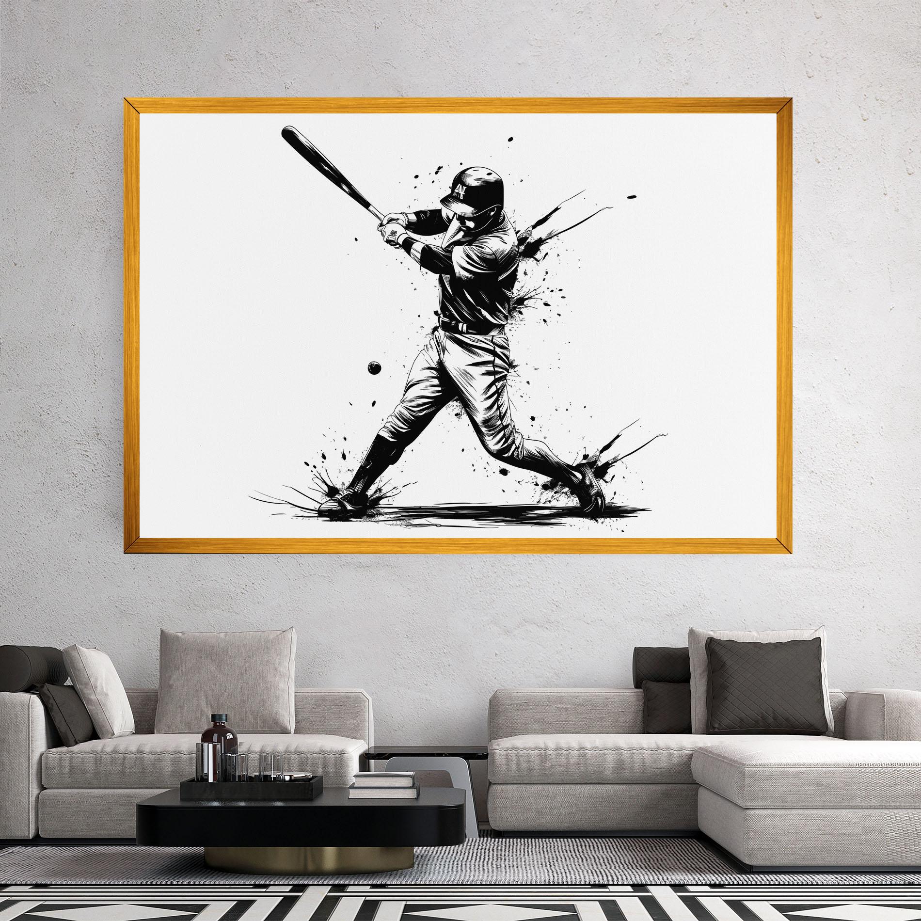 Vászonkép Baseball Splash mockup 2
