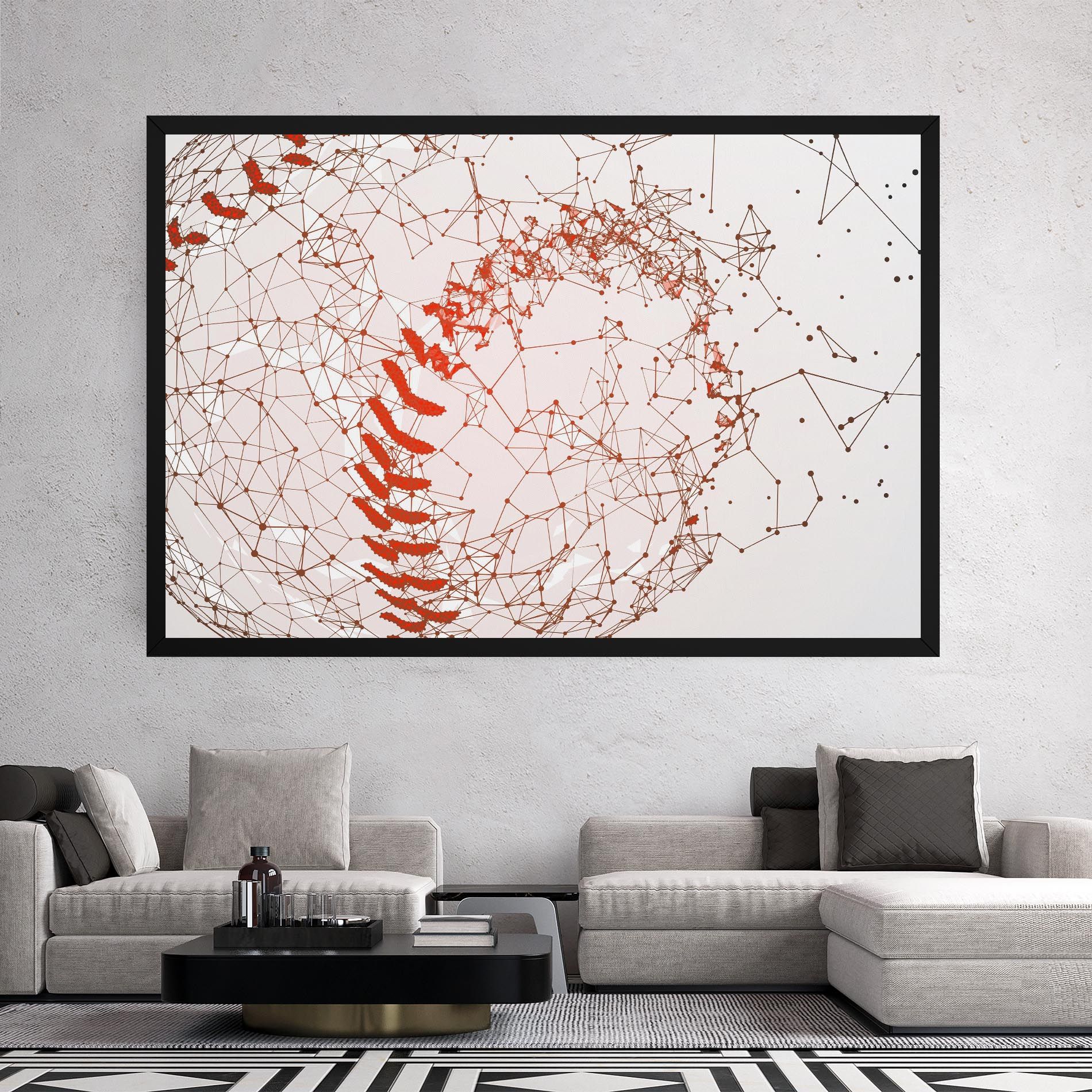 Baseball Line Art mockup 2