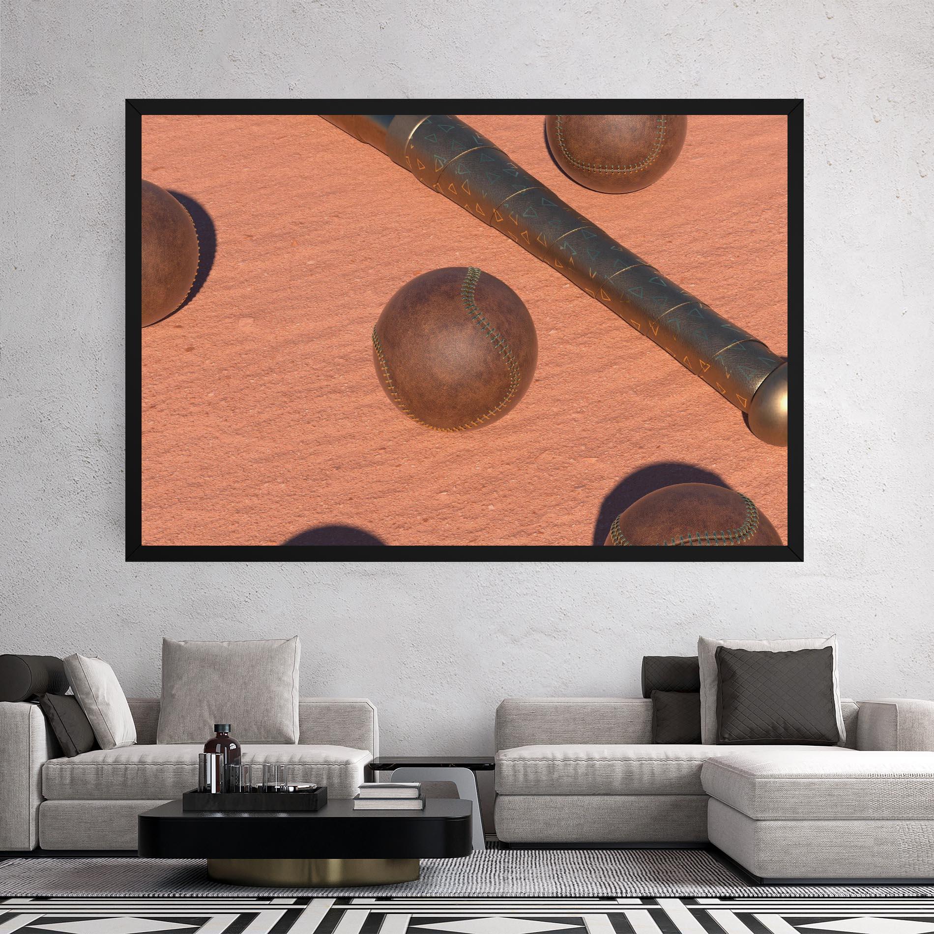 Vászonkép Baseball Set On Send mockup 2