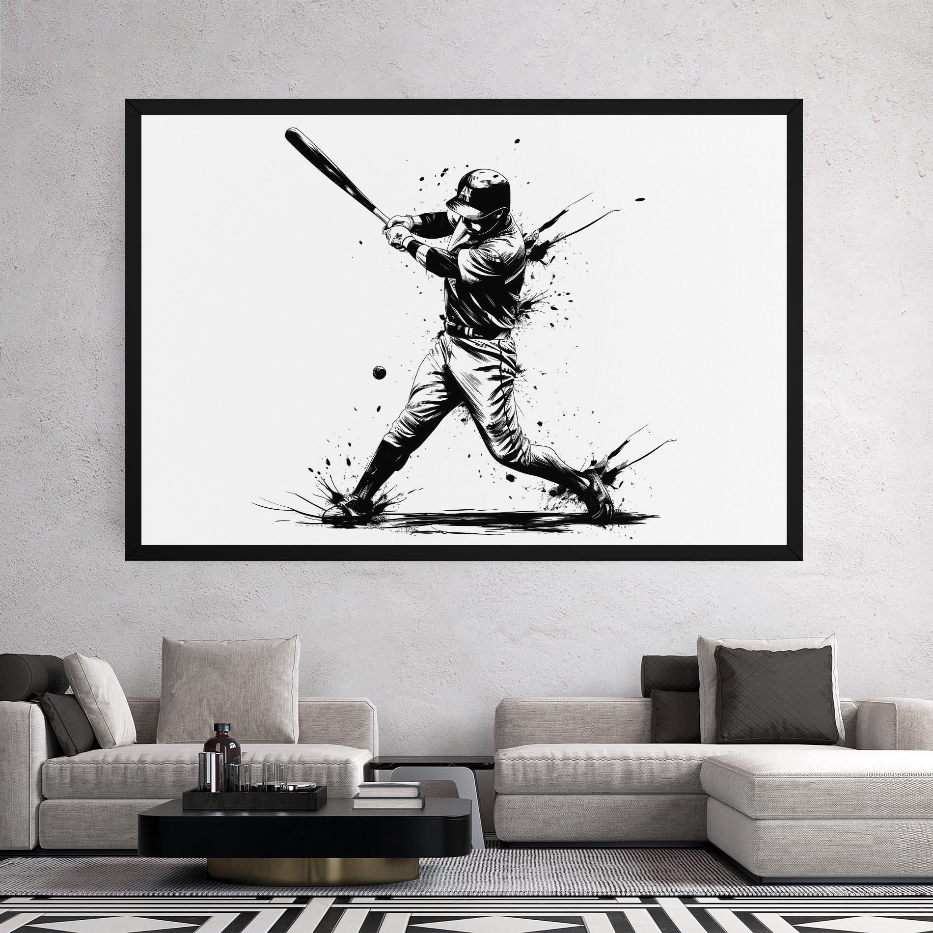 Vászonkép Baseball Splash mockup 2