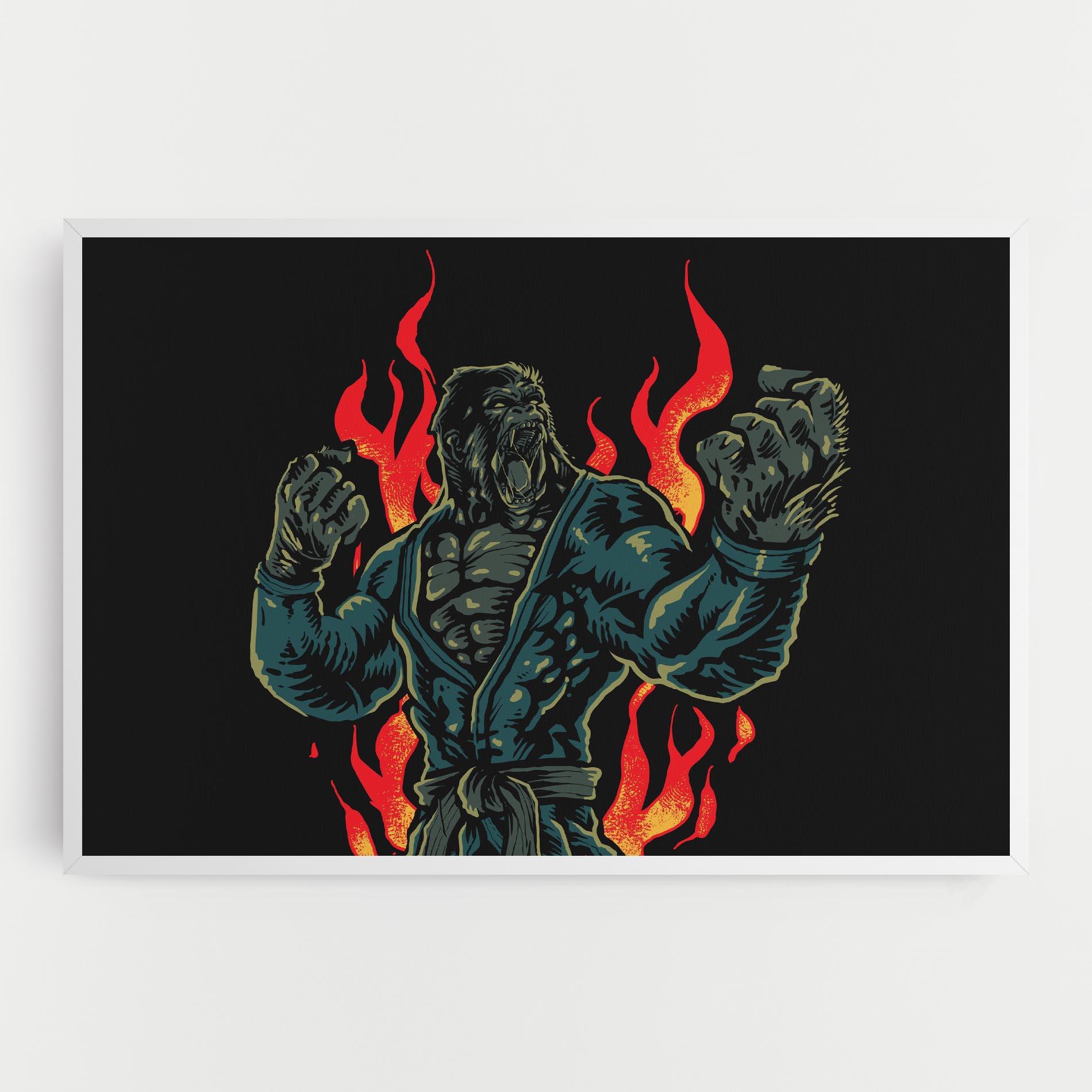 Vászonkép Gorilla Box Fighter mockup 0