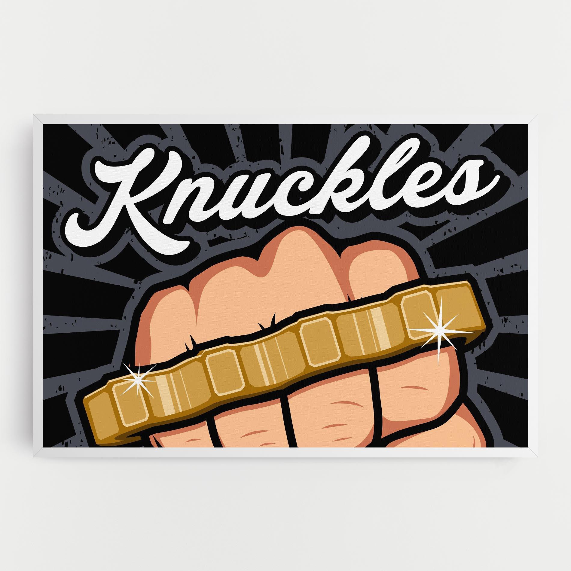 Vászonkép Knuckles mockup 0