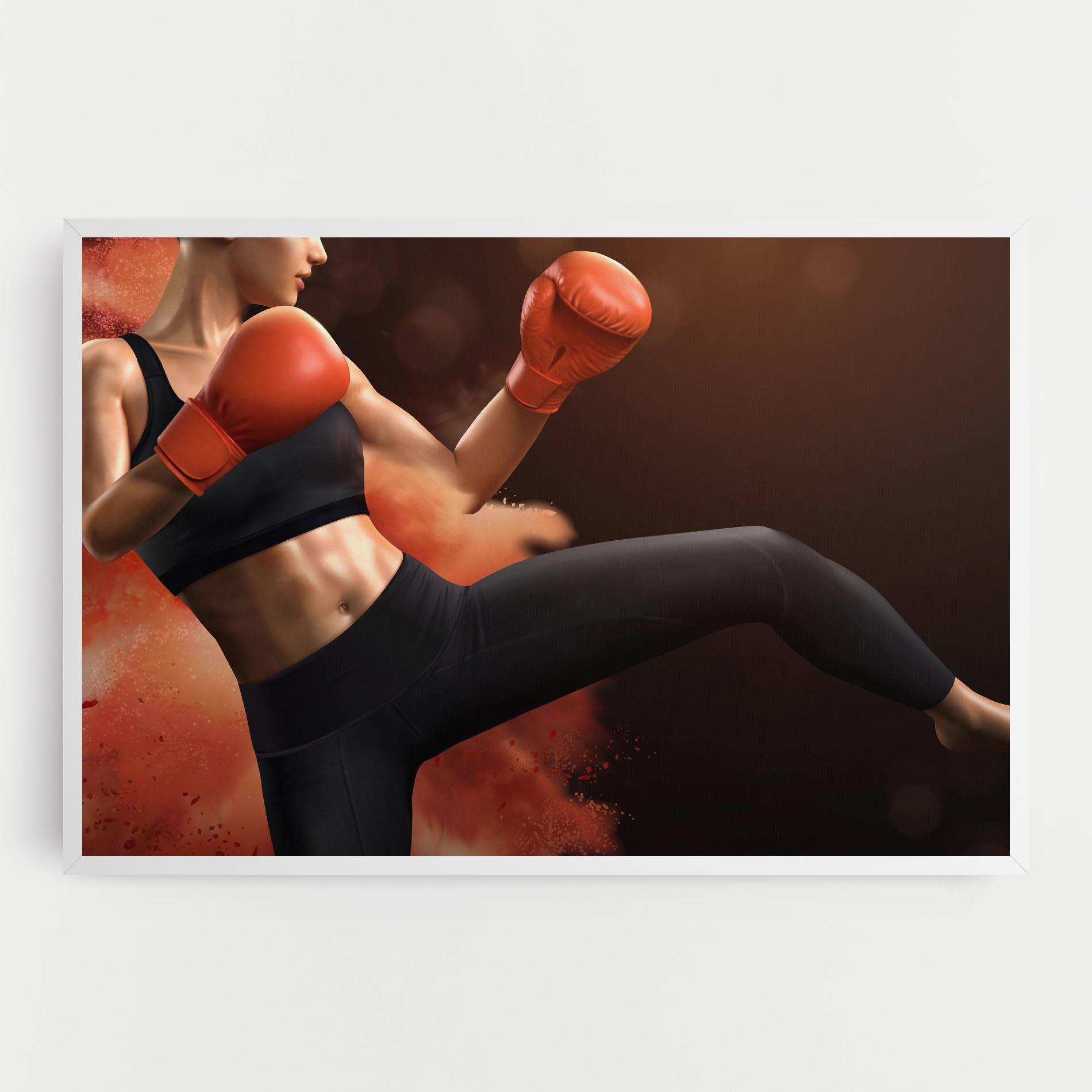 Vászonkép Woman Box mockup 0