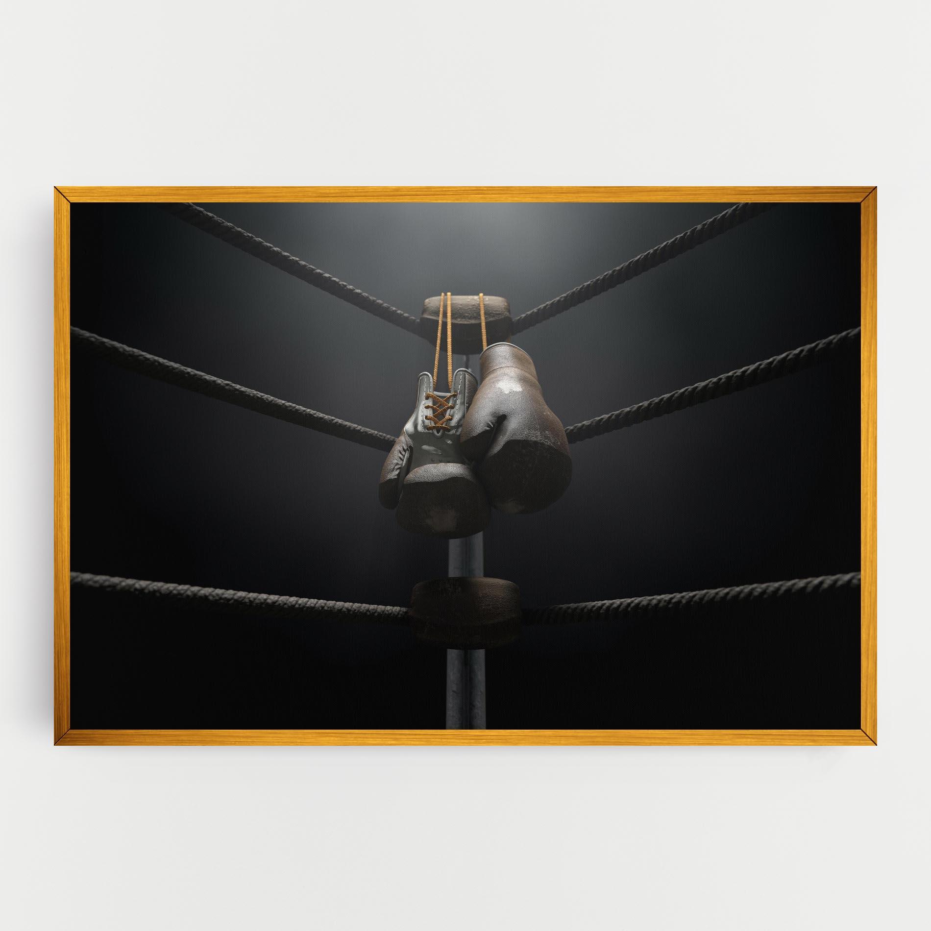 Vászonkép Black Boxing Glove mockup 0