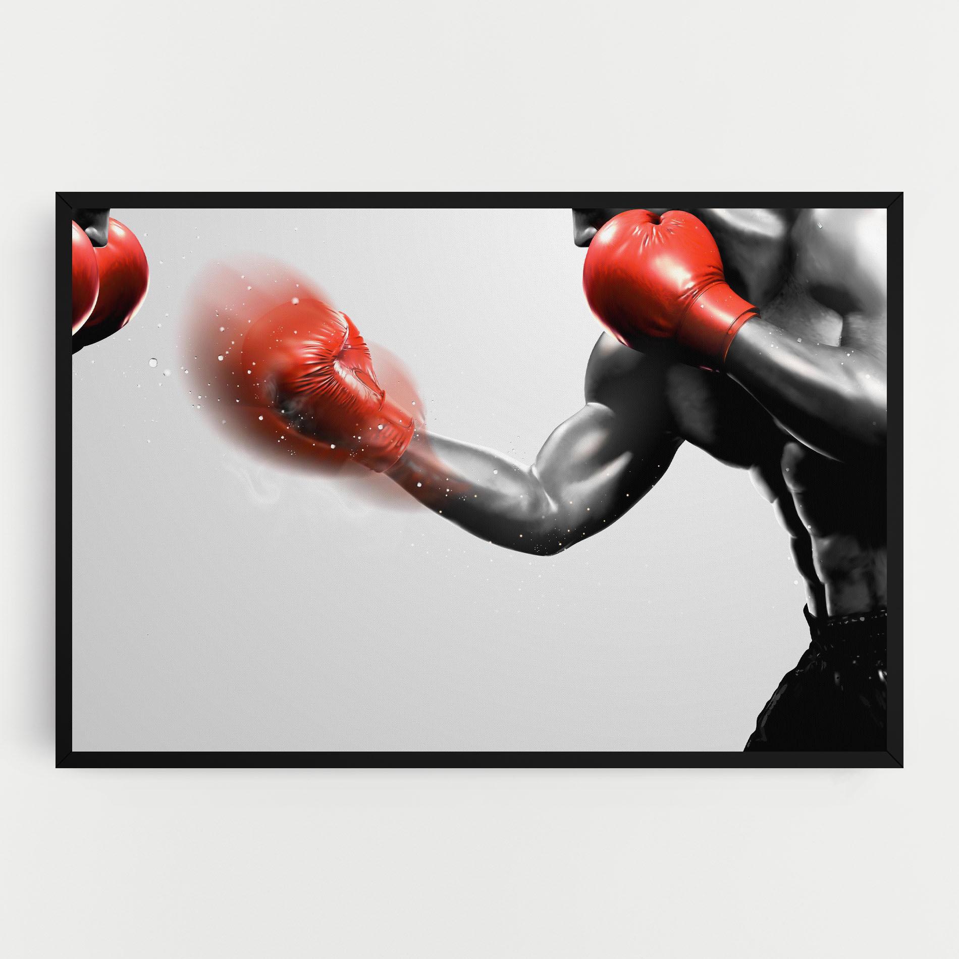 Vászonkép Red Smoke Box mockup 0