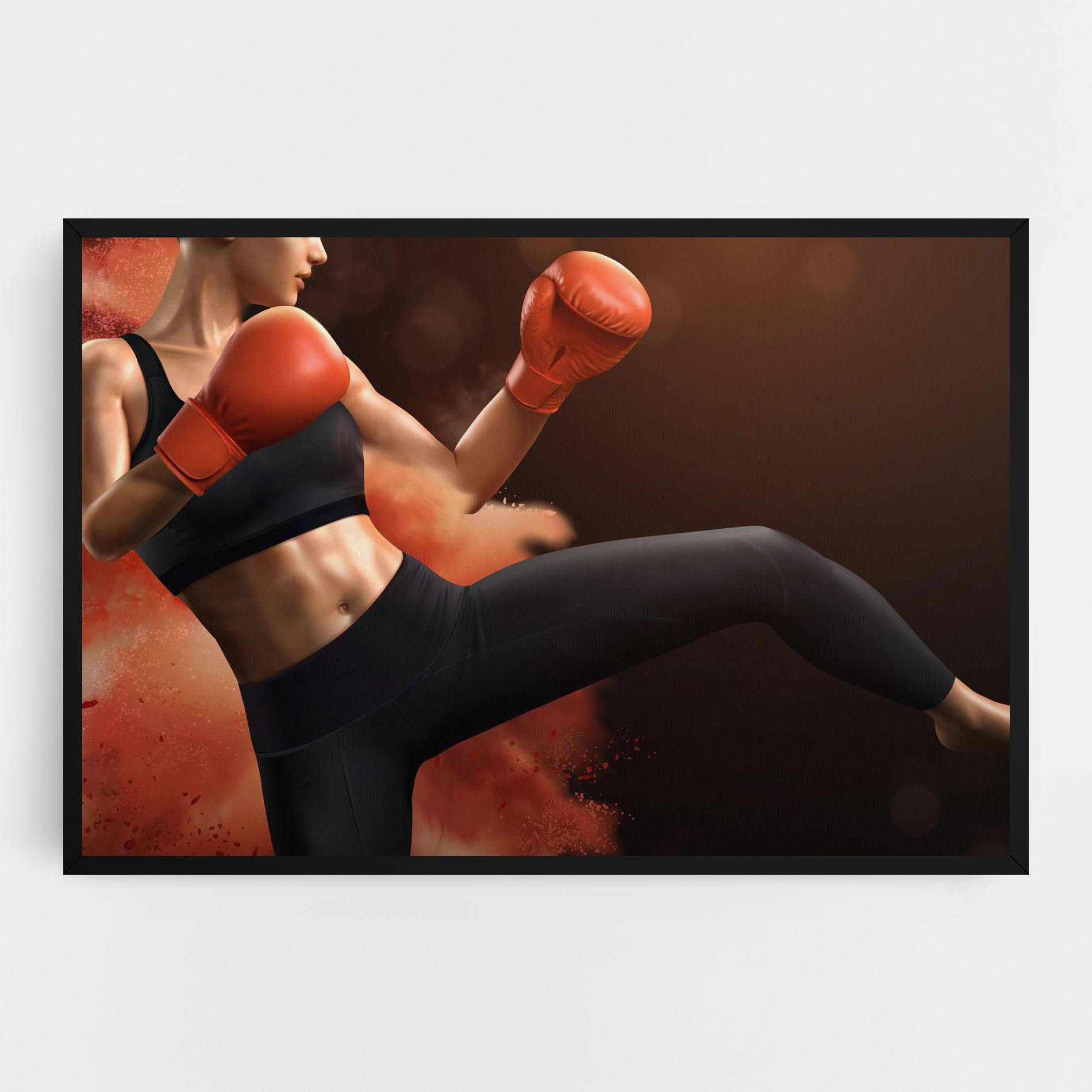 Vászonkép Woman Box mockup 0