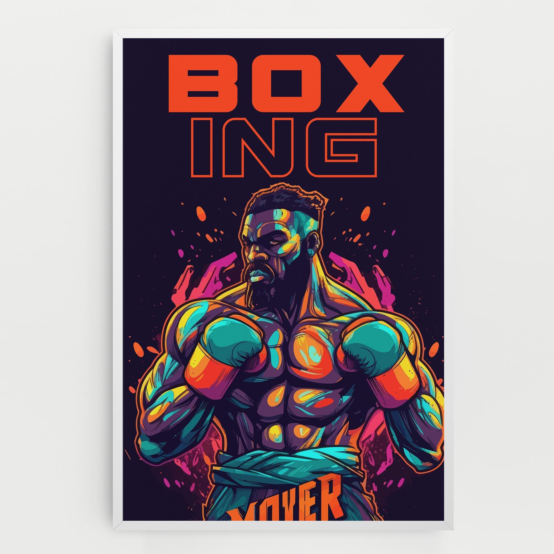 Vászonkép Box Ing mockup 0