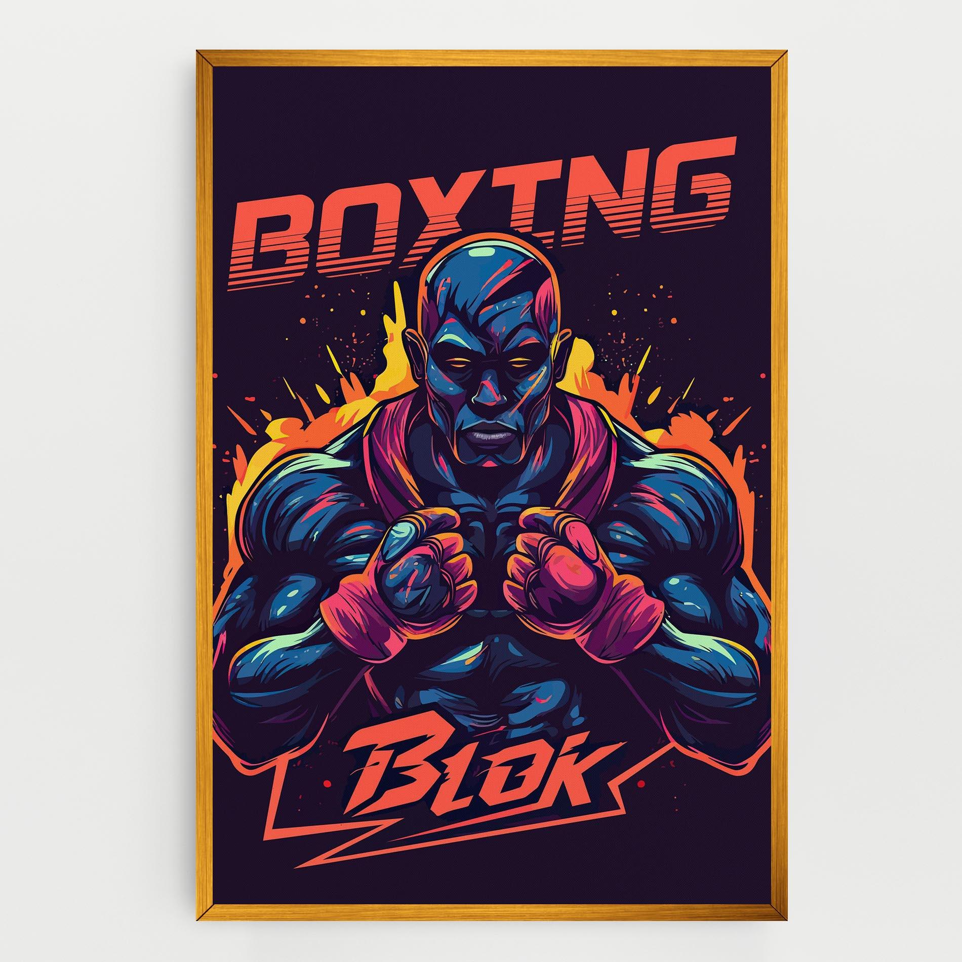 Vászonkép Boxing Blok mockup 0