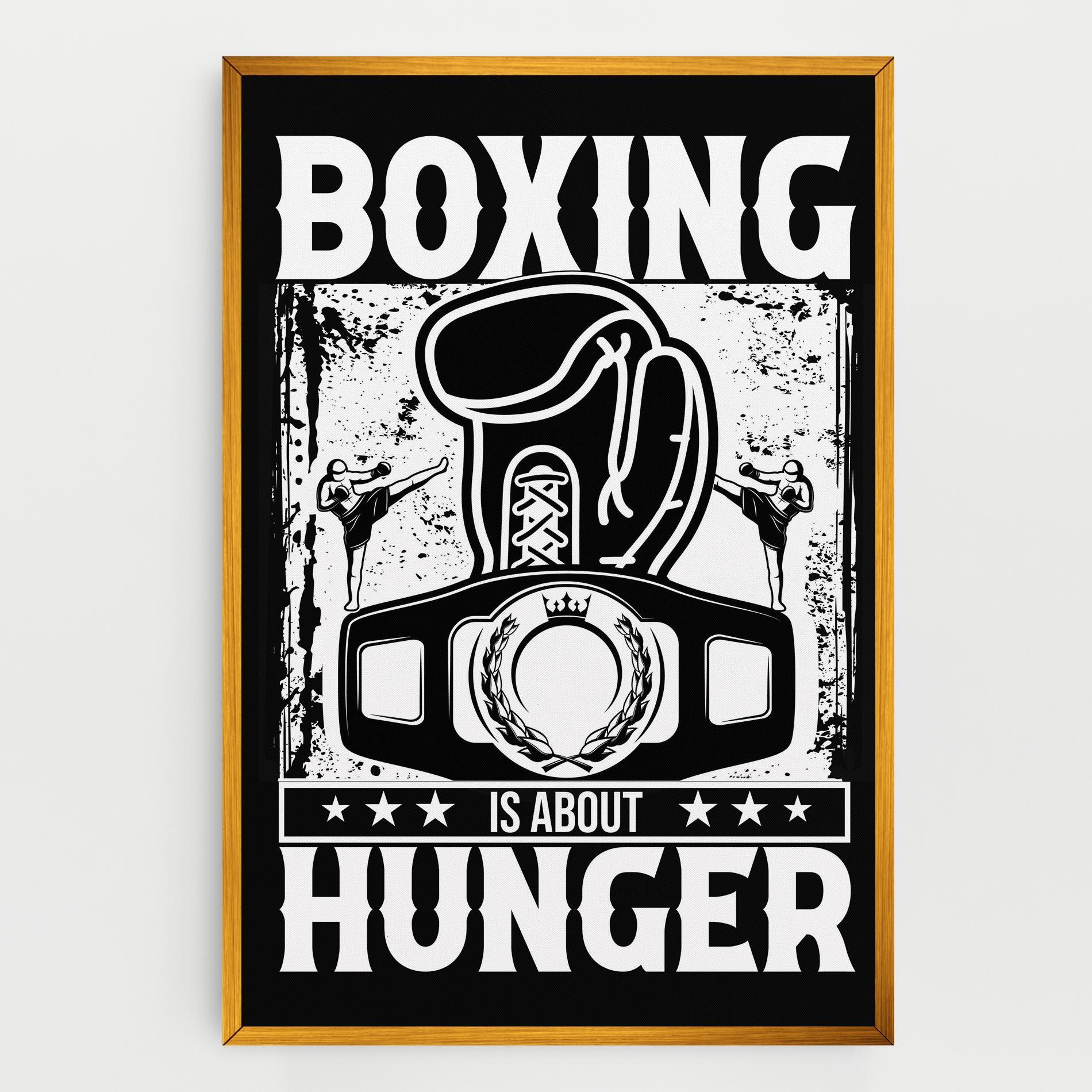 Vászonkép Boxing Hunger mockup 0