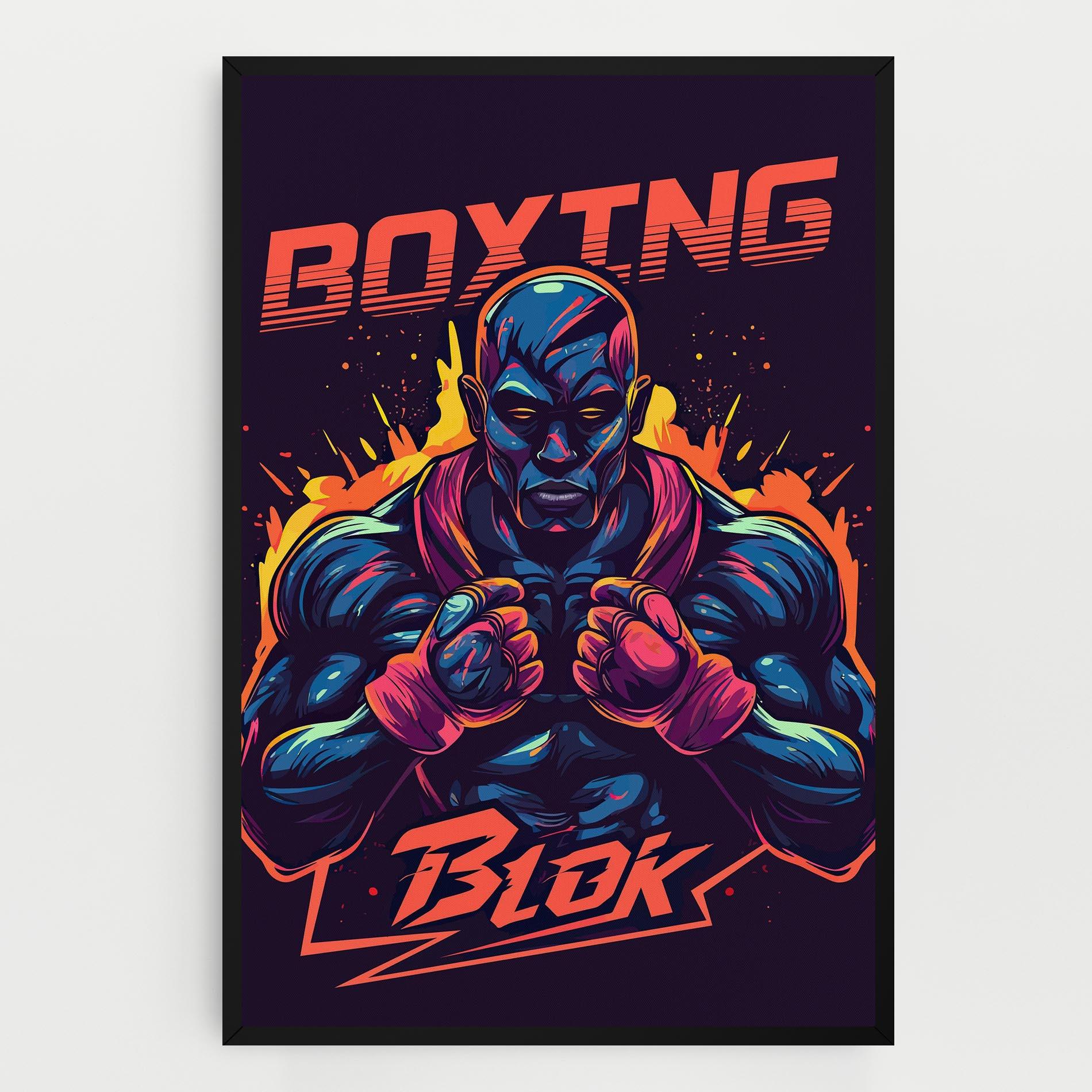 Vászonkép Boxing Blok mockup 0