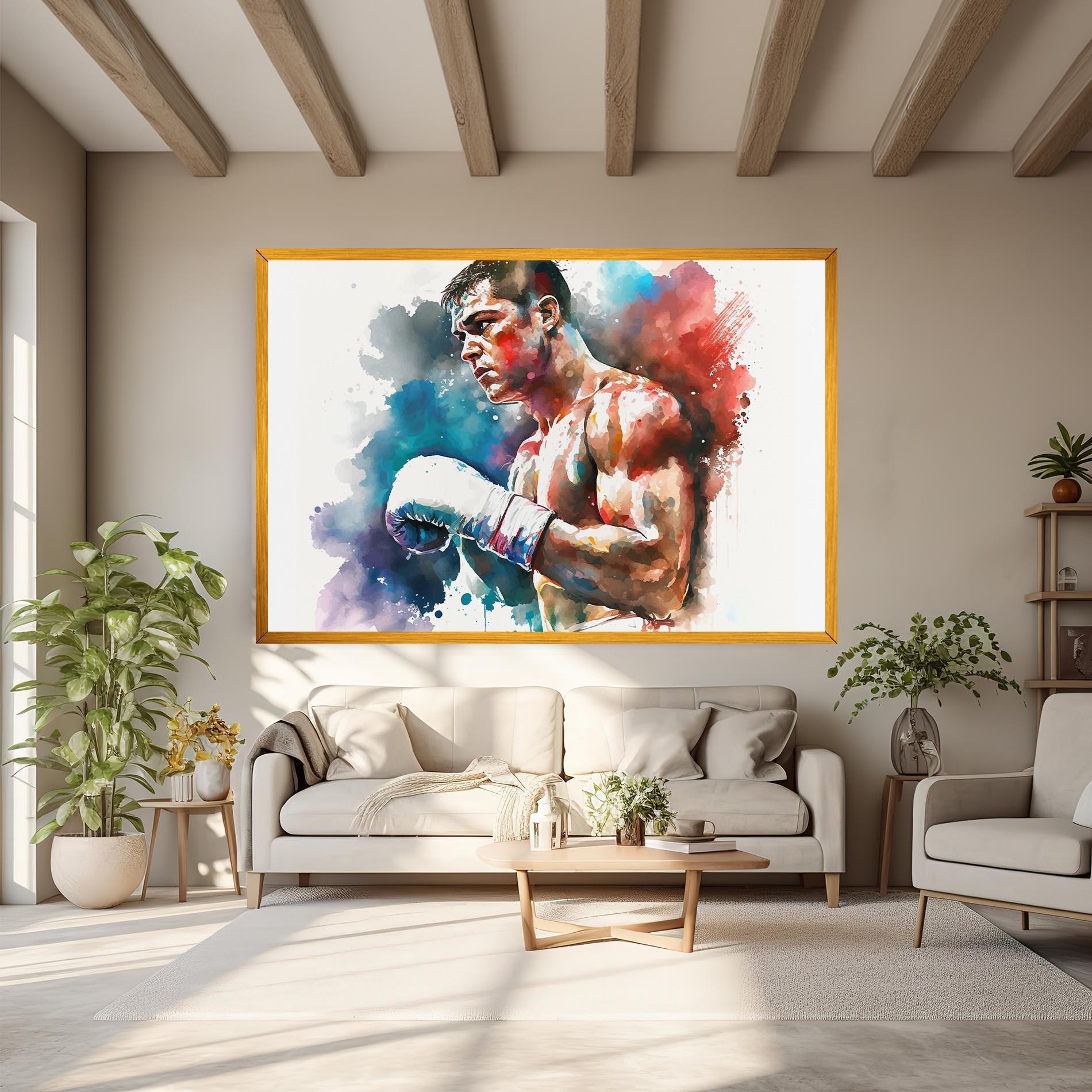 Vászonkép Boxing Red Blue mockup 6