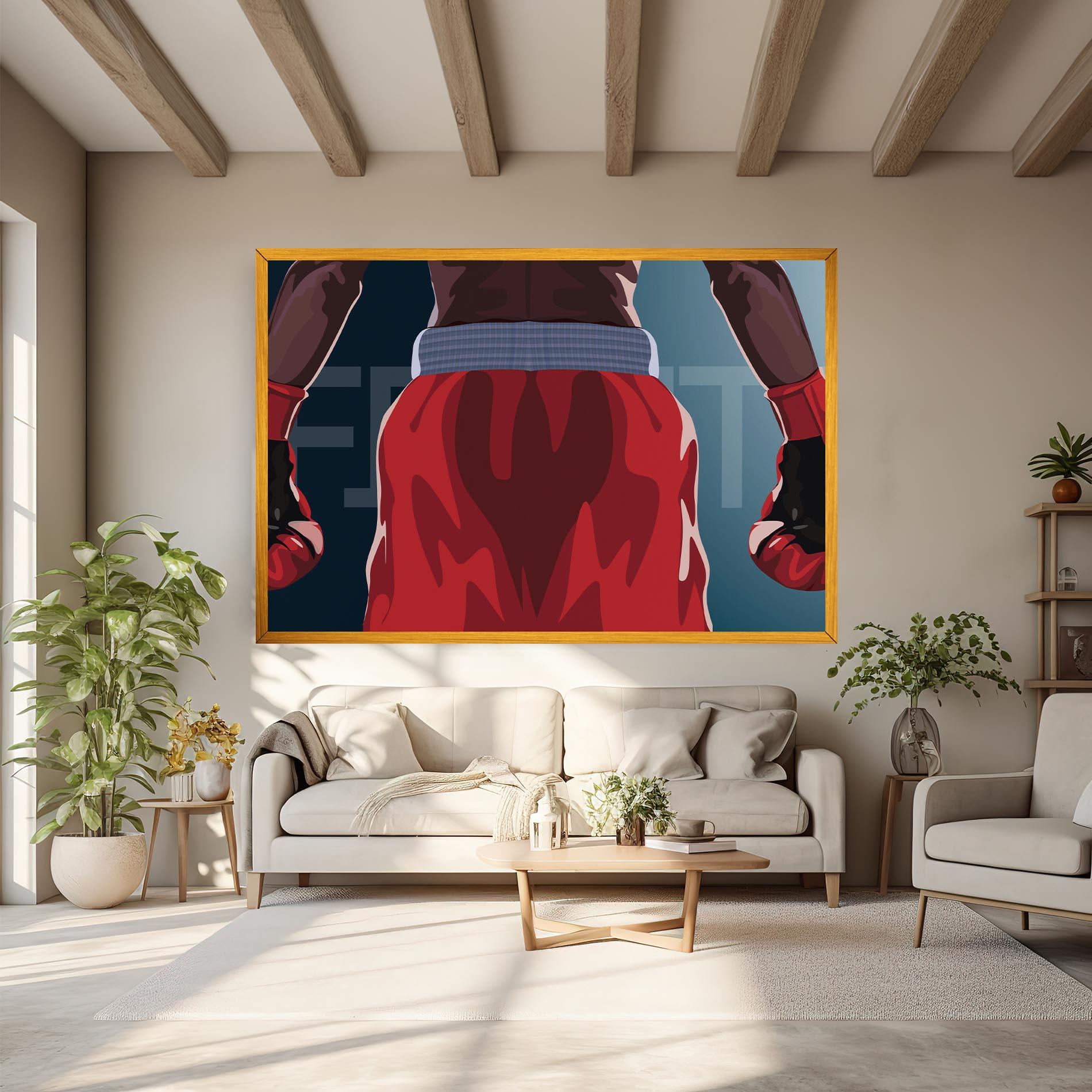 Vászonkép Fight Box mockup 6