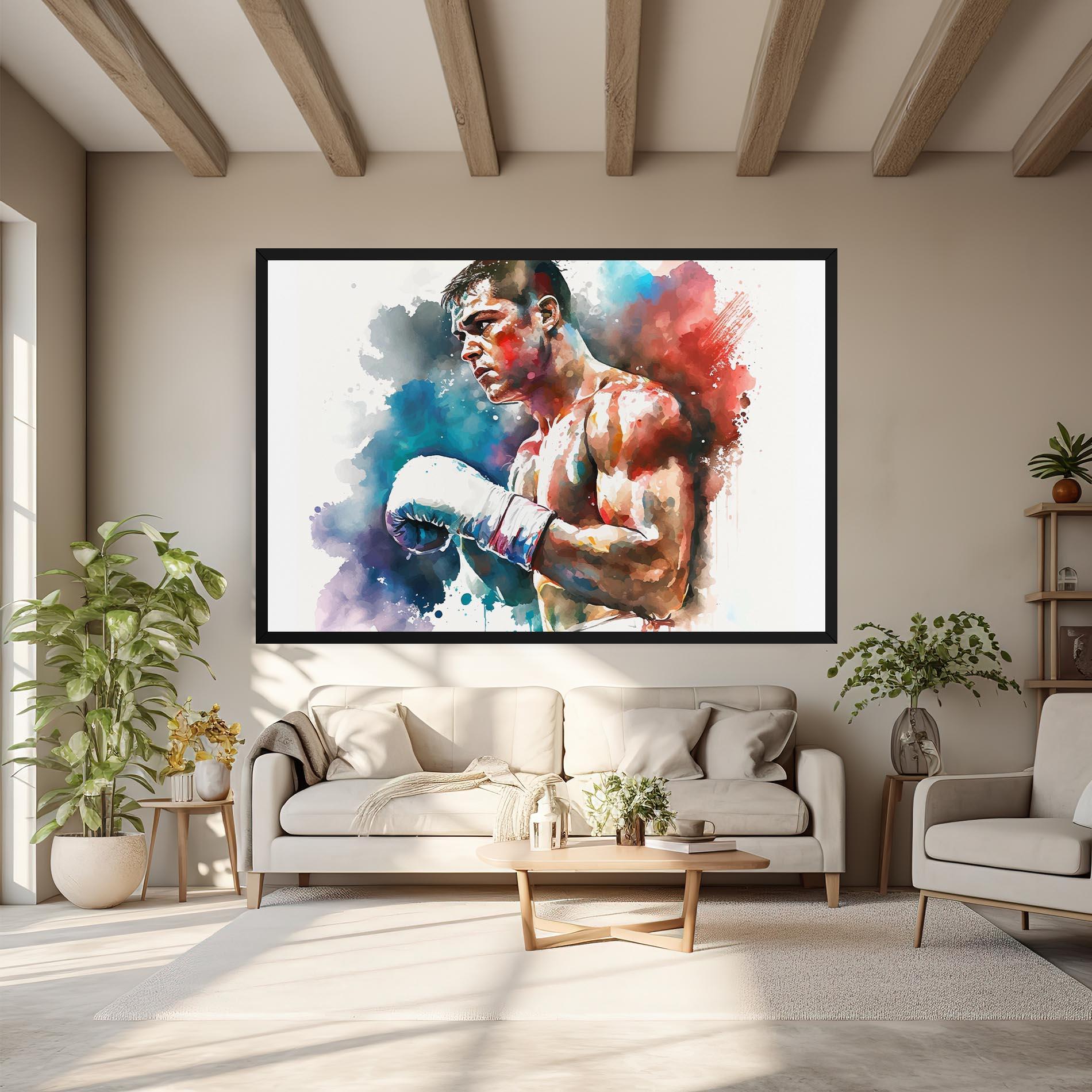 Vászonkép Boxing Red Blue mockup 6