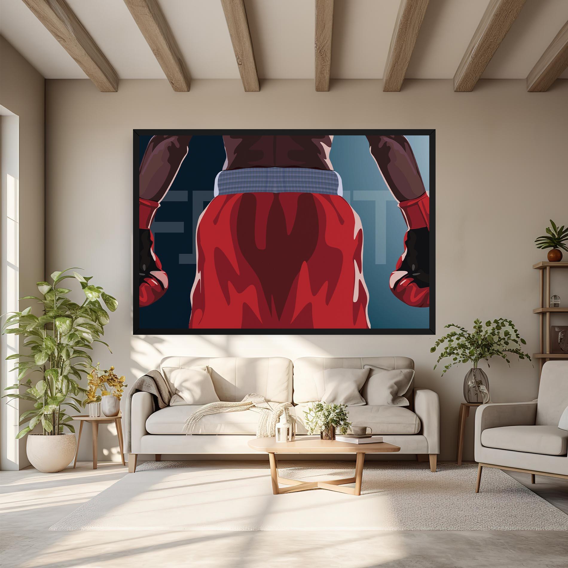 Vászonkép Fight Box mockup 6