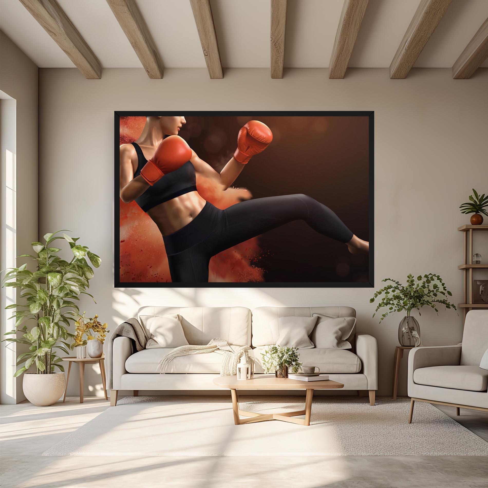 Vászonkép Woman Box mockup 6