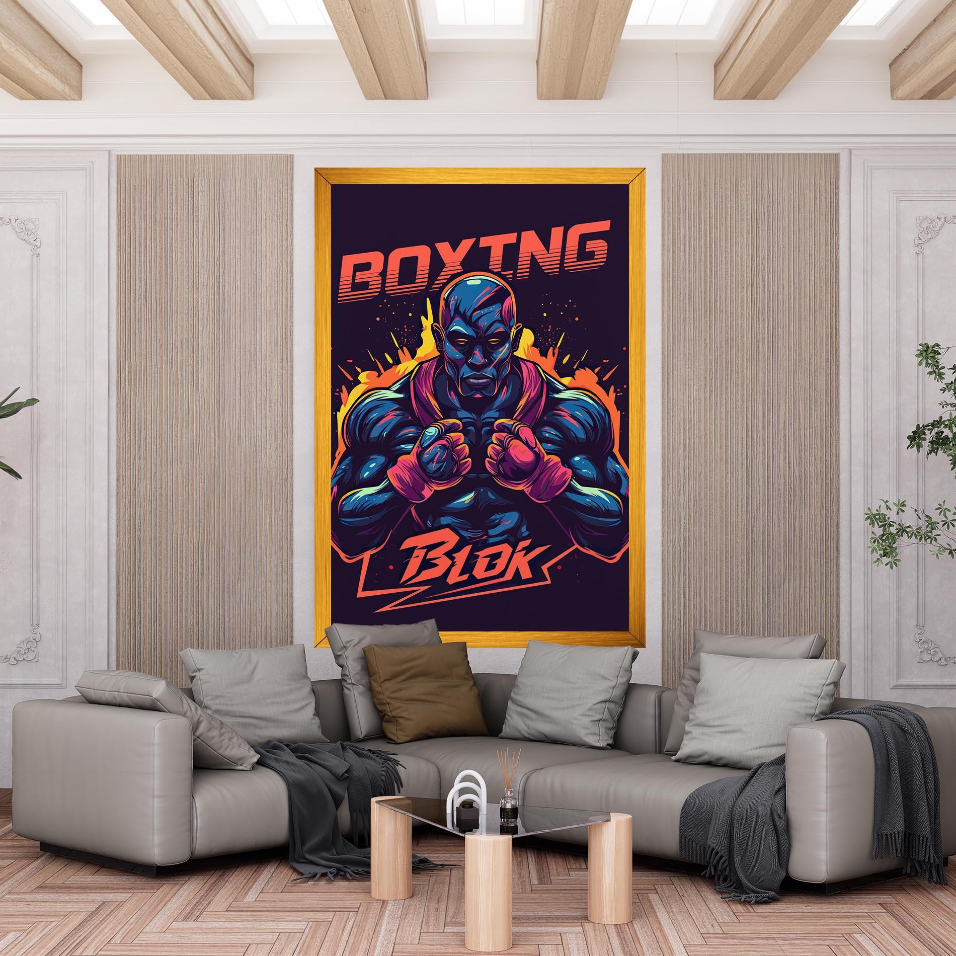 Vászonkép Boxing Blok mockup 6