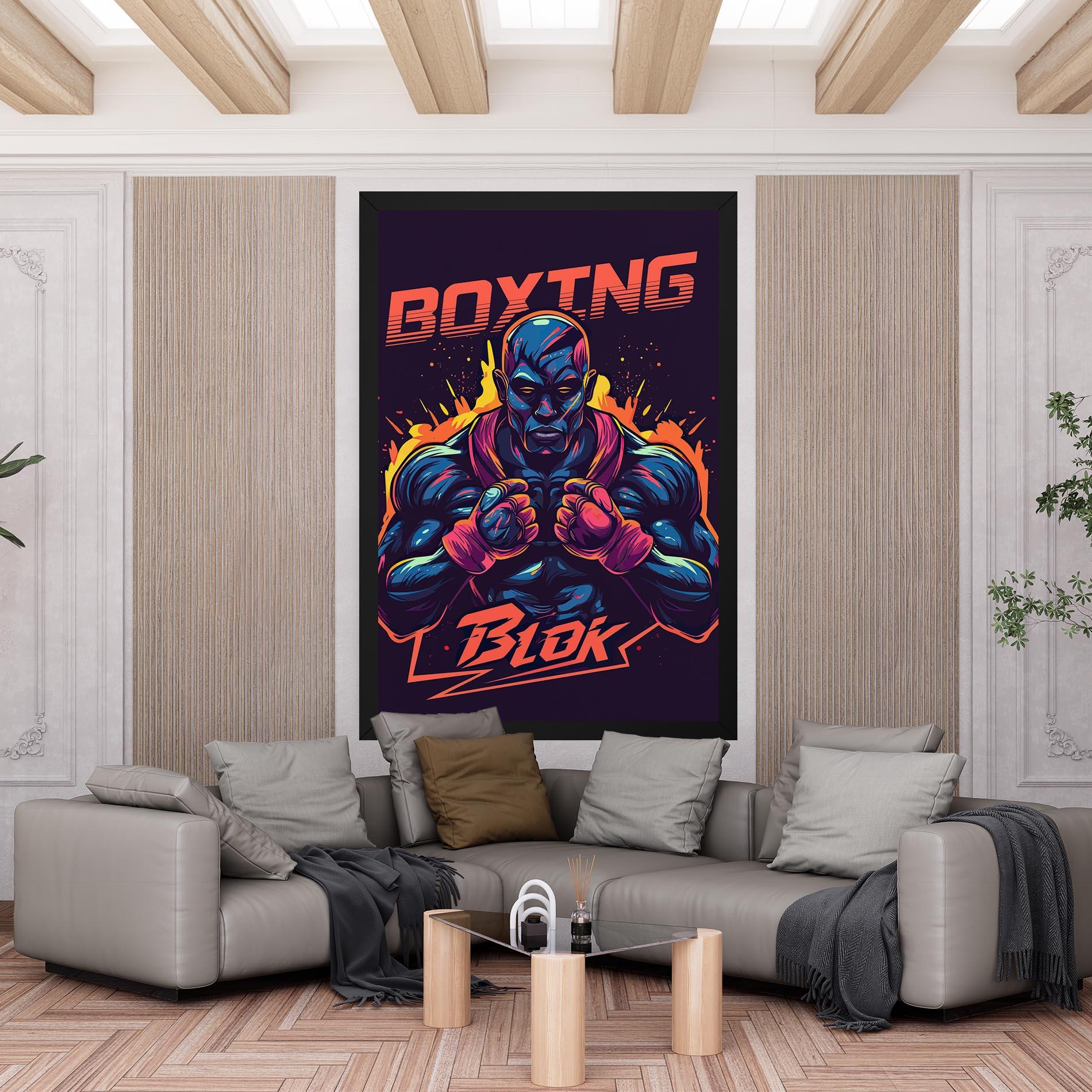 Vászonkép Boxing Blok mockup 6