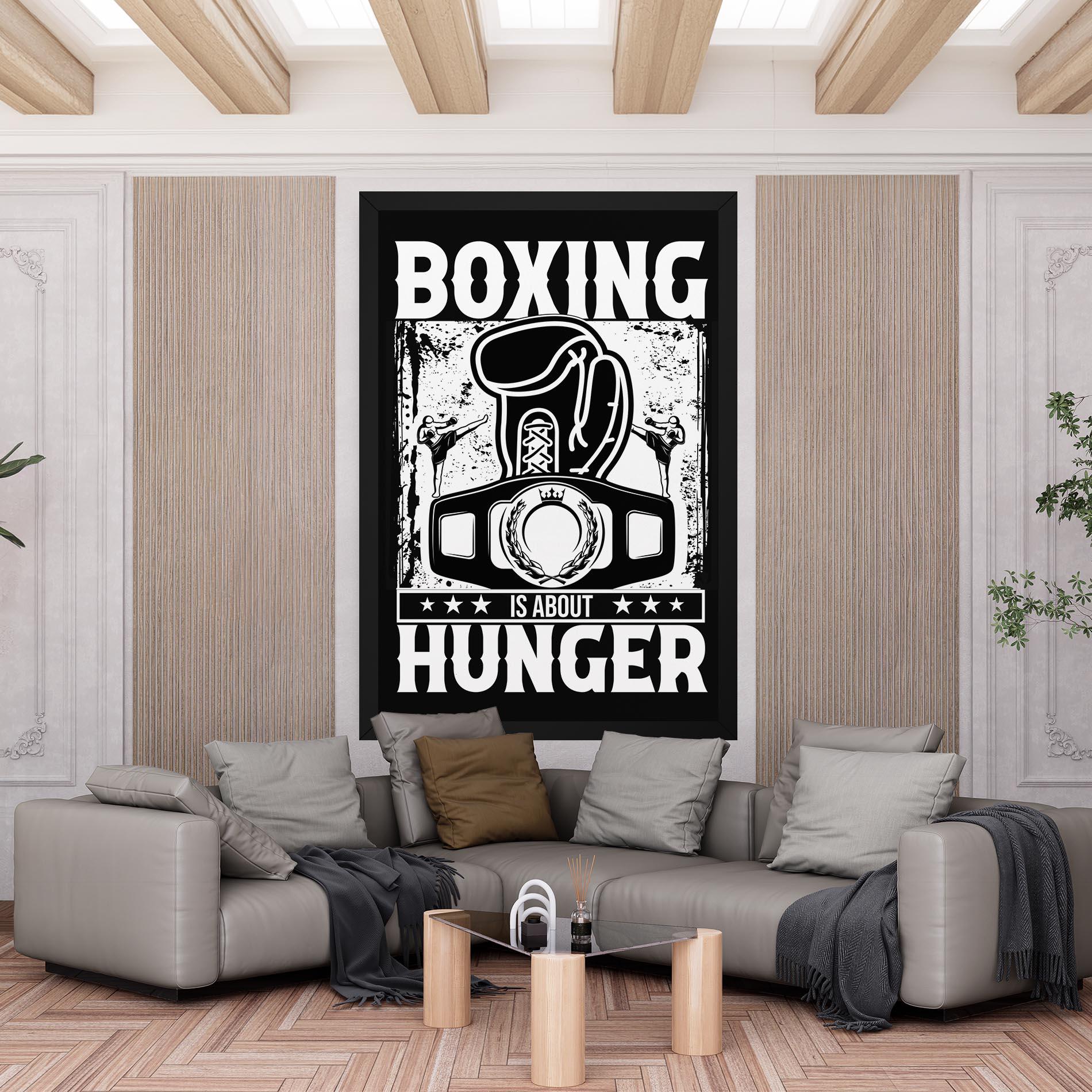 Vászonkép Boxing Hunger mockup 6