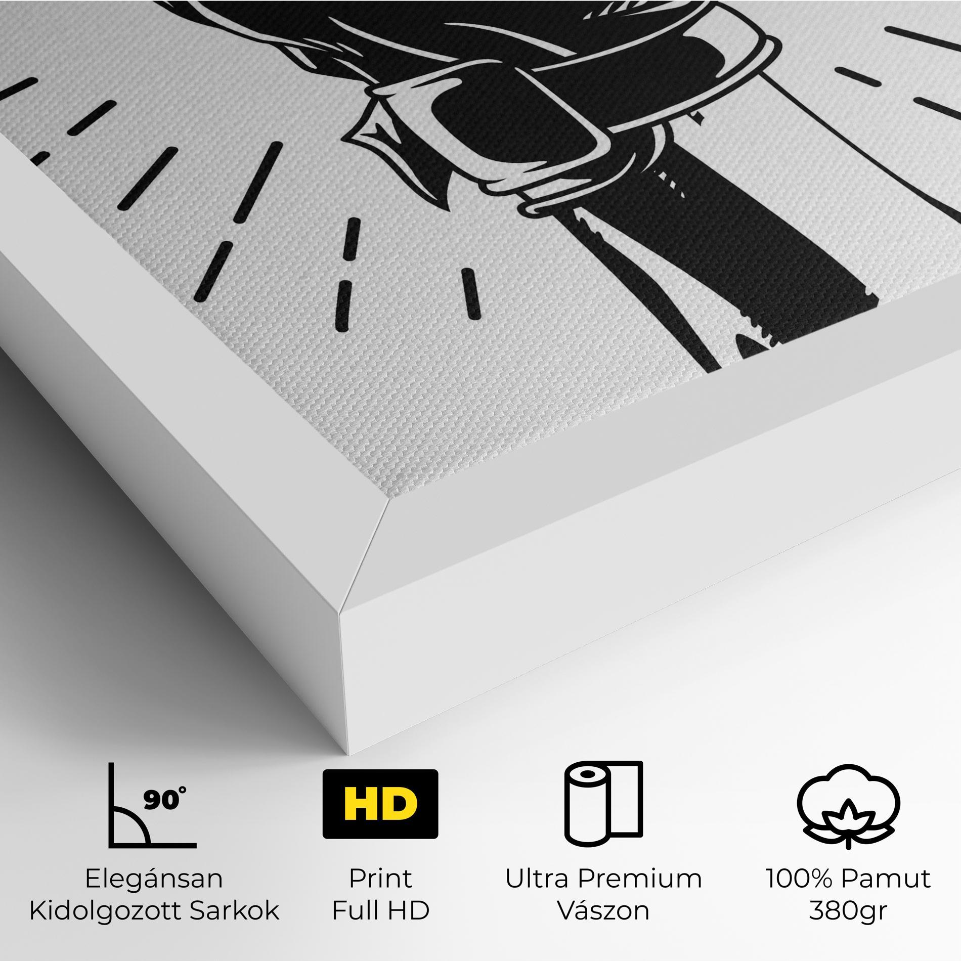 Vászonkép White Hand Boxing mockup 4