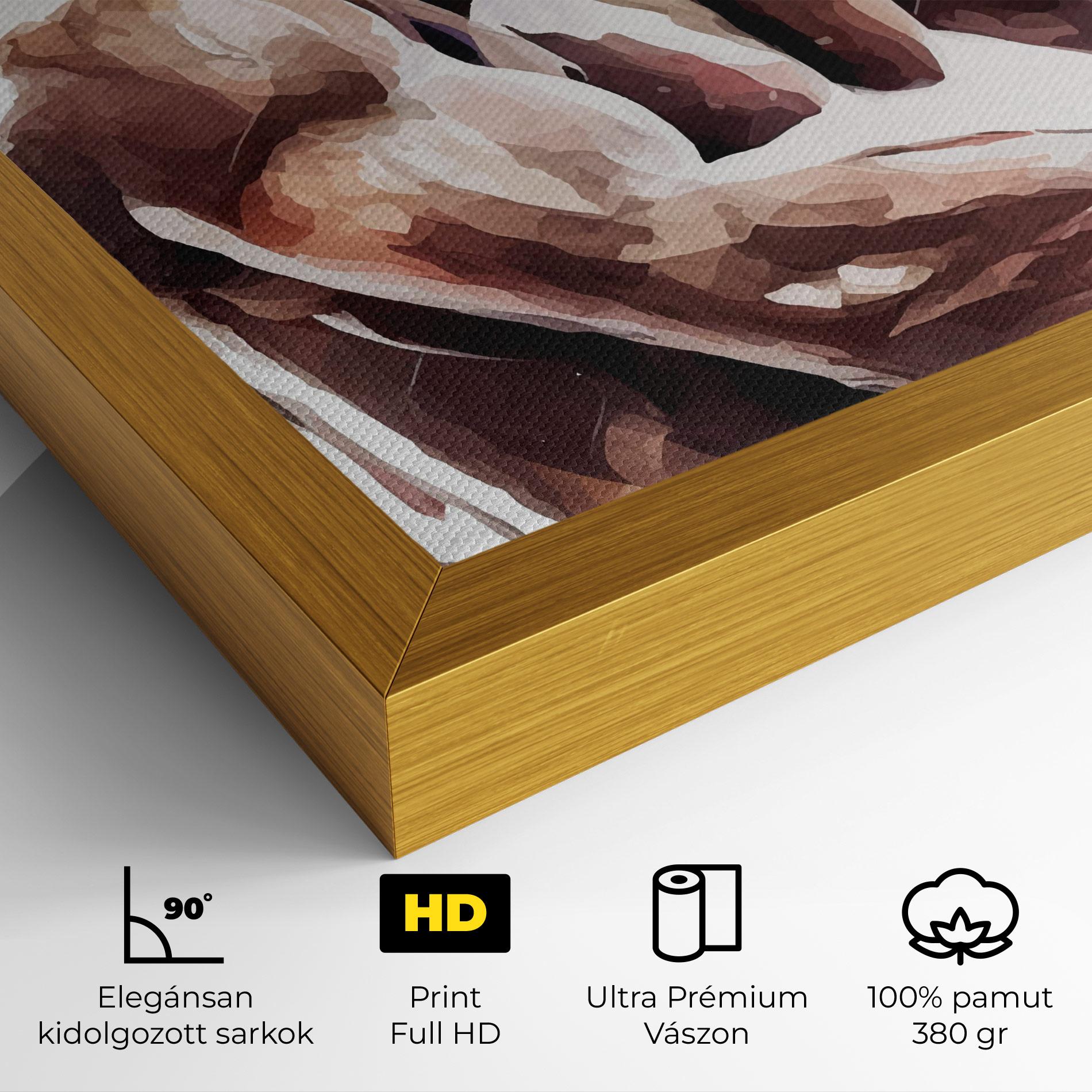 Vászonkép Boxing Cream Green mockup 4