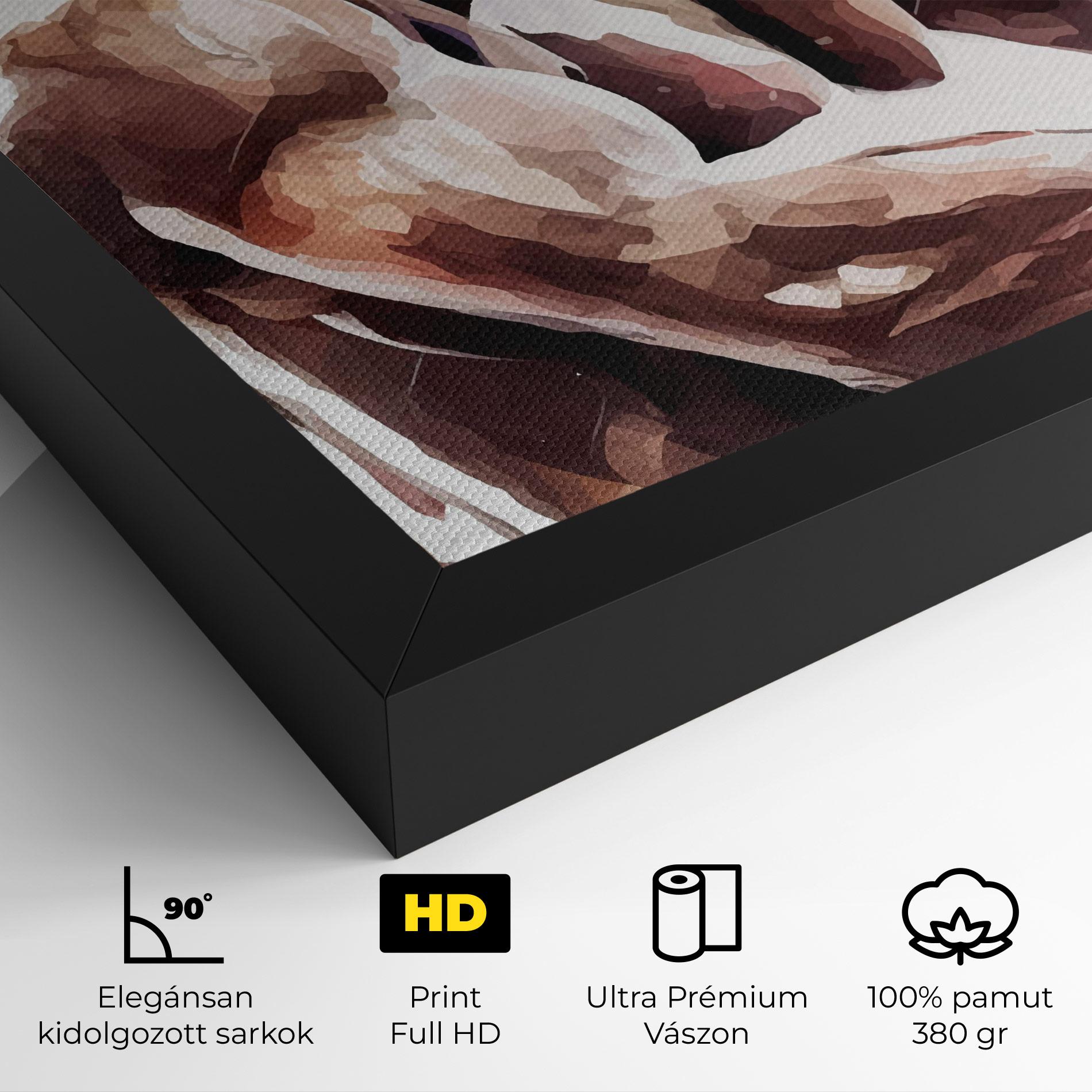 Vászonkép Boxing Cream Green mockup 4