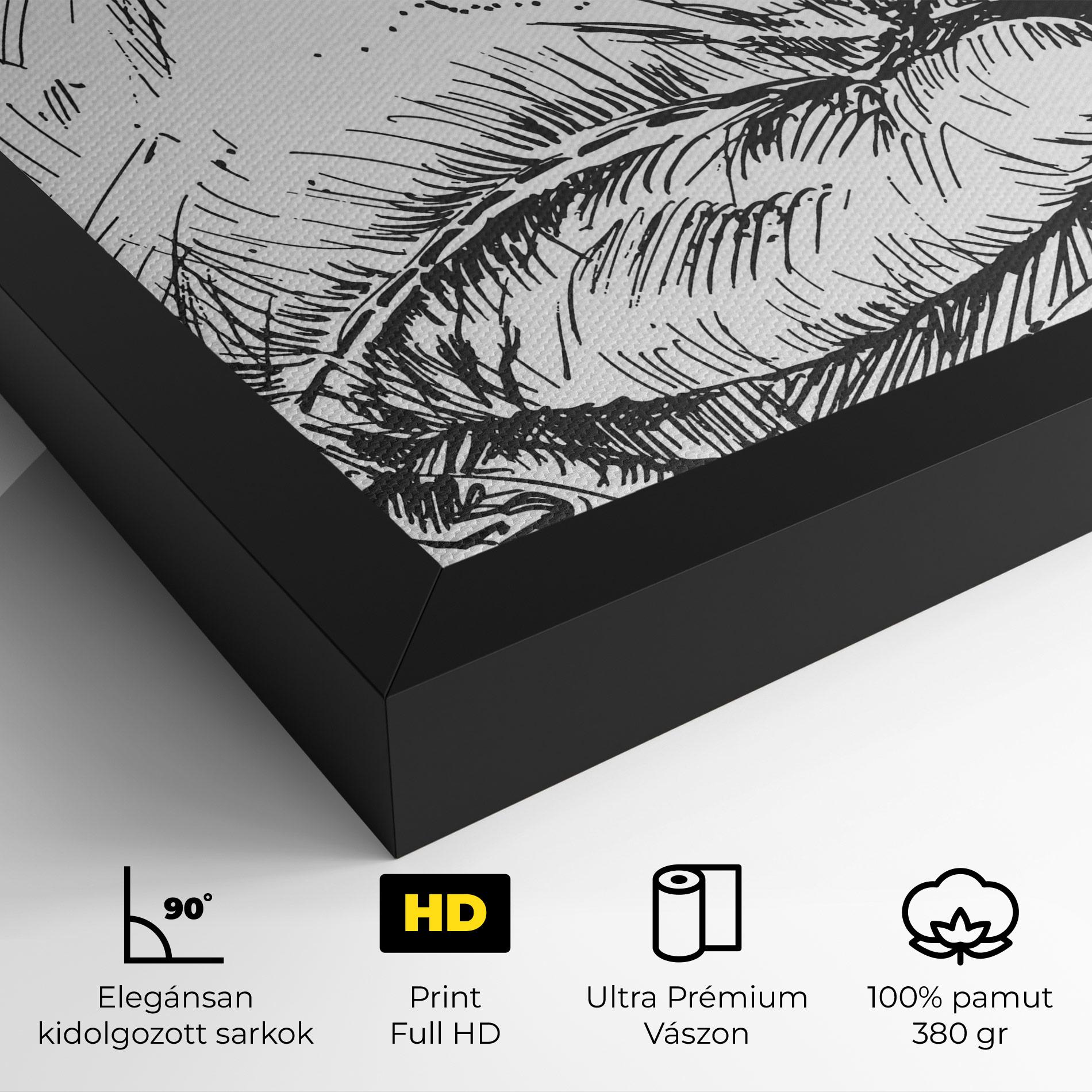 Vászonkép Grey Line Glove mockup 4