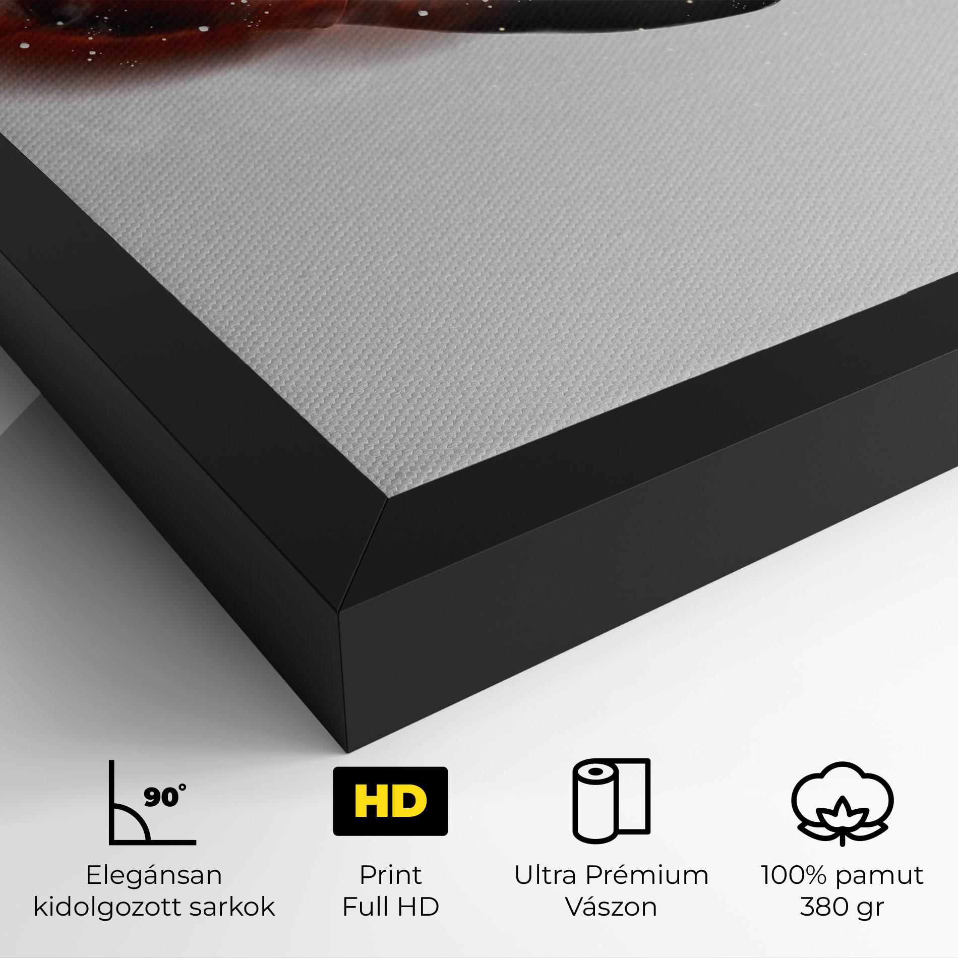 Vászonkép Red Smoke Box mockup 4