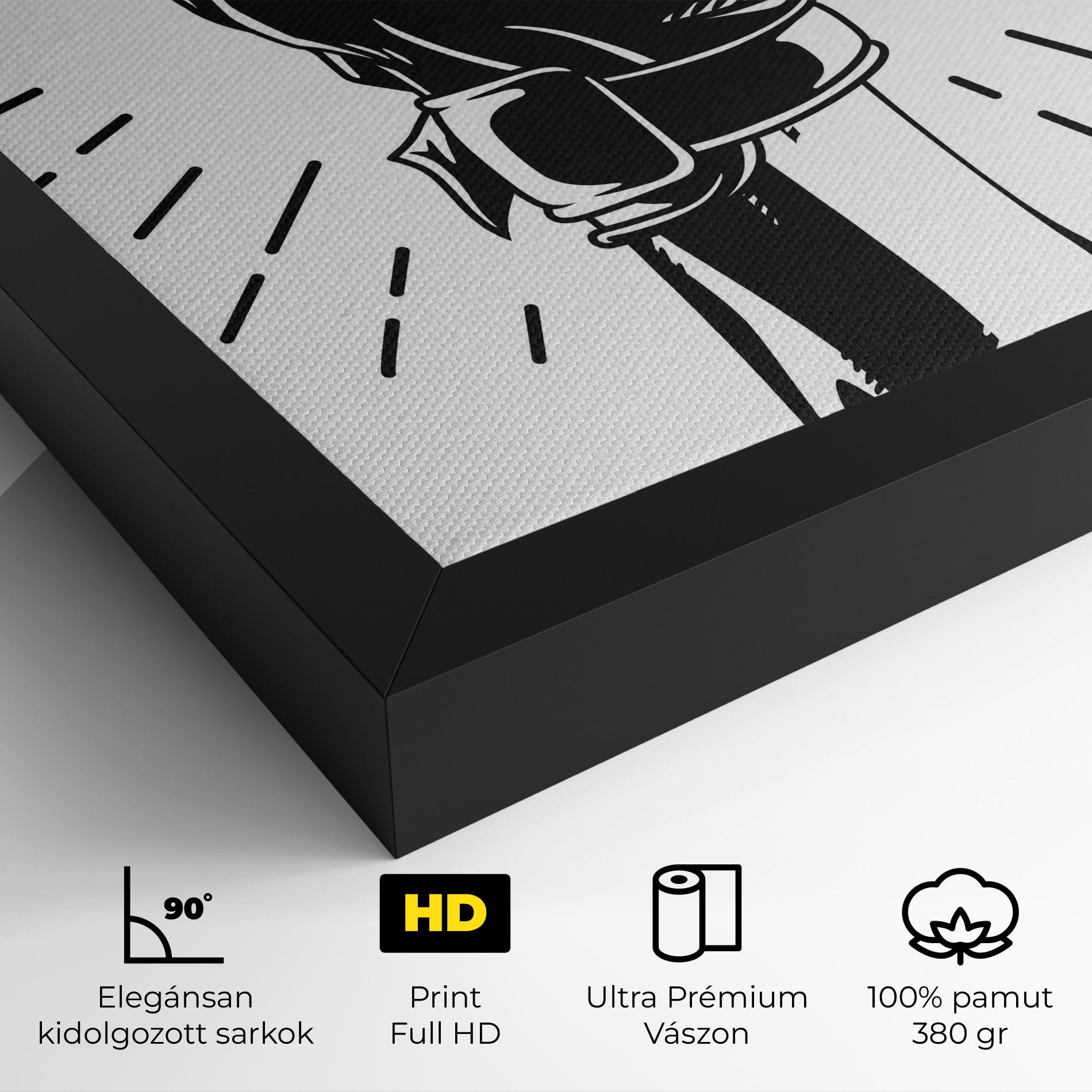 Vászonkép White Hand Boxing mockup 4