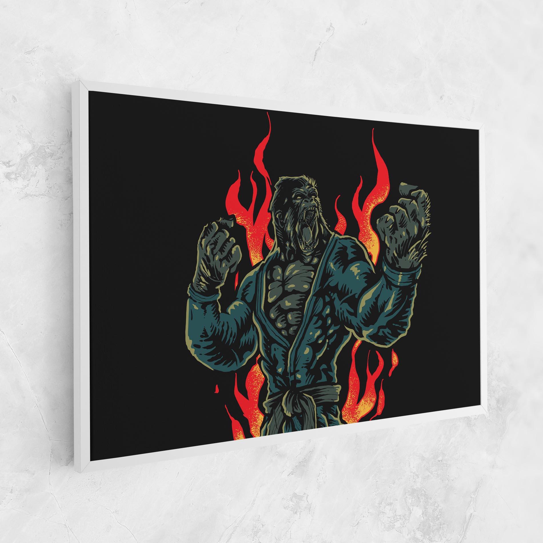 Vászonkép Gorilla Box Fighter mockup 1