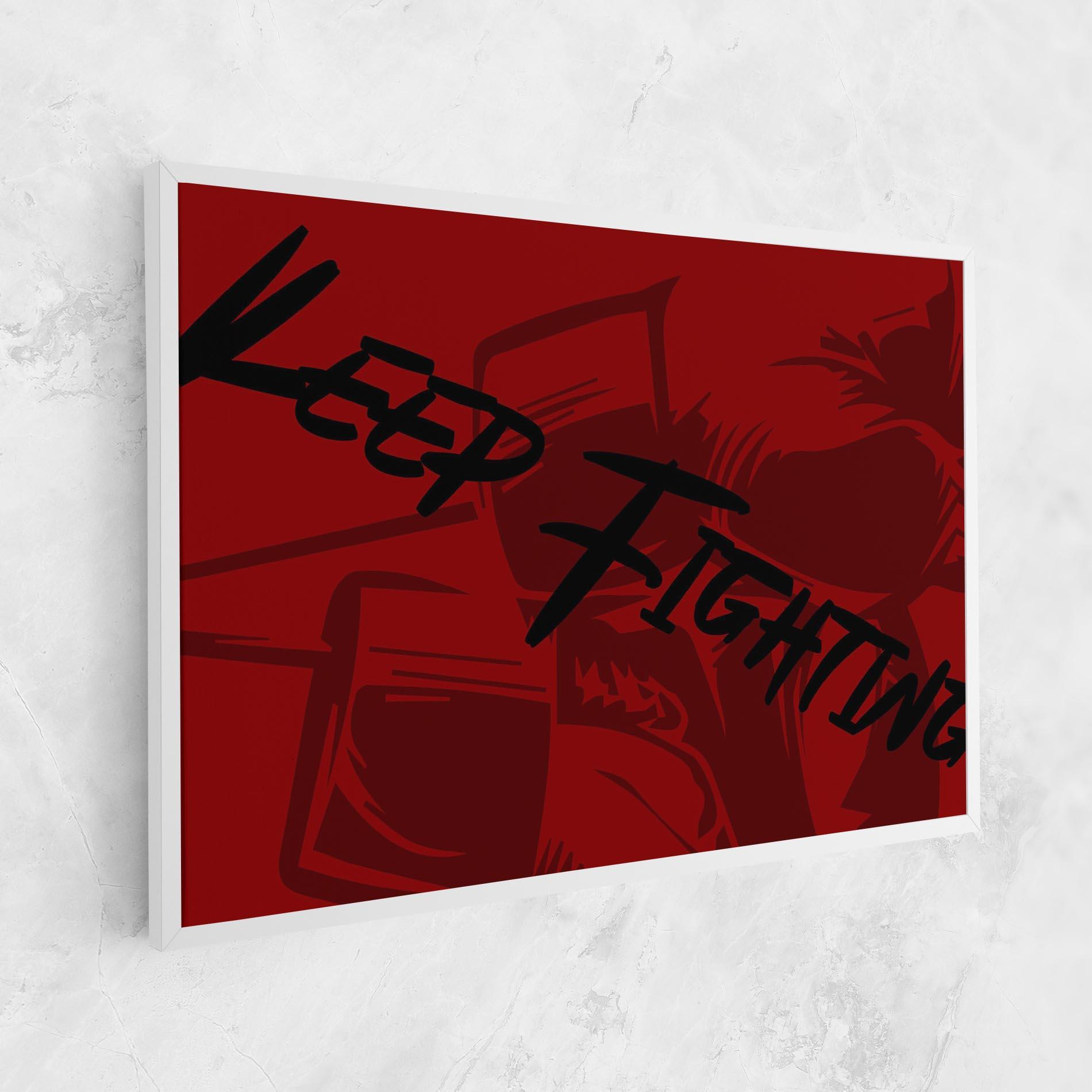 Vászonkép Keep Fighting mockup 1