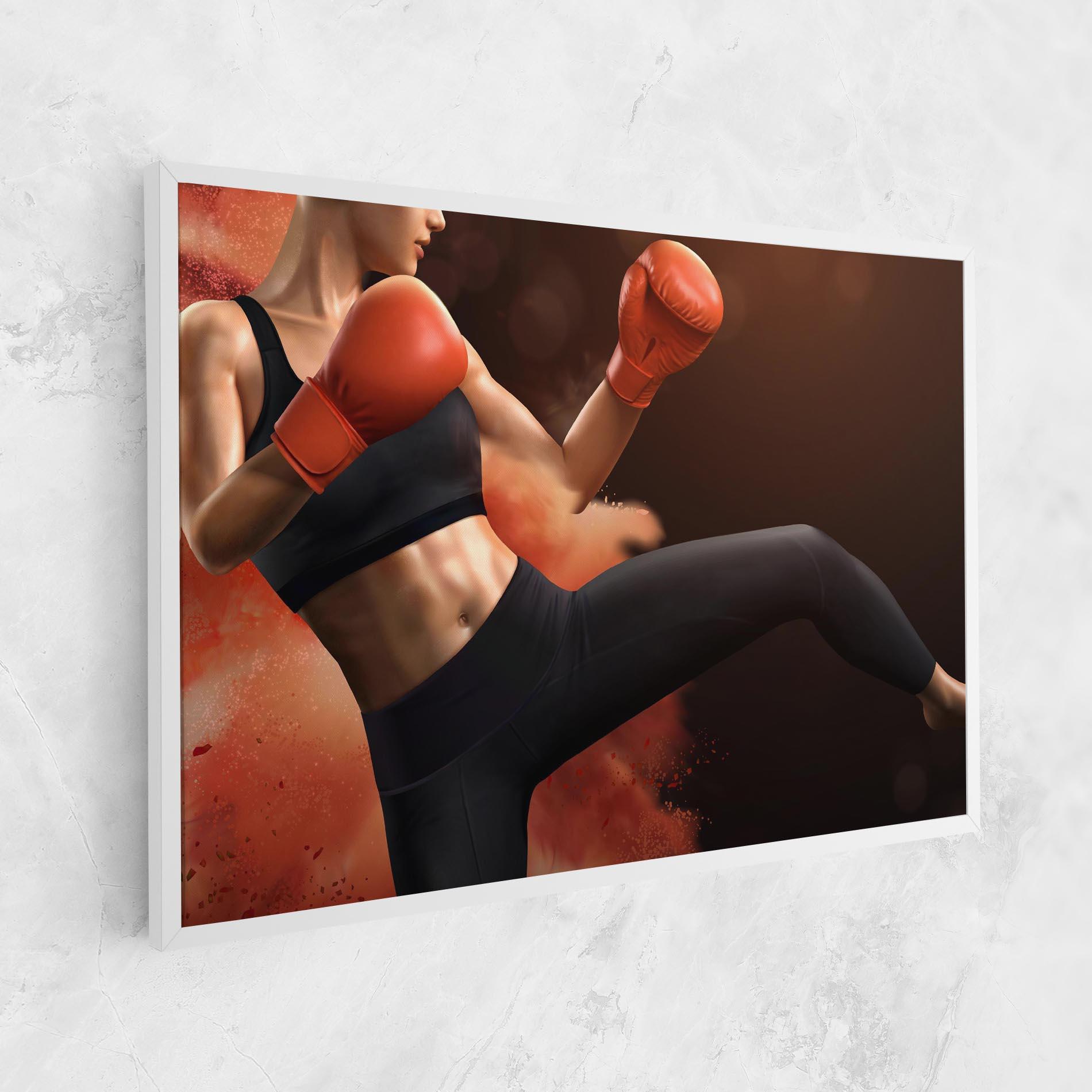 Vászonkép Woman Box mockup 1