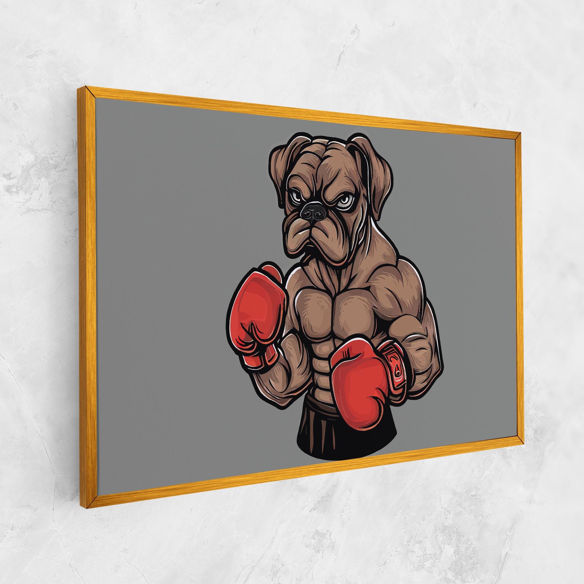 Vászonkép Boxer Dog mockup 1
