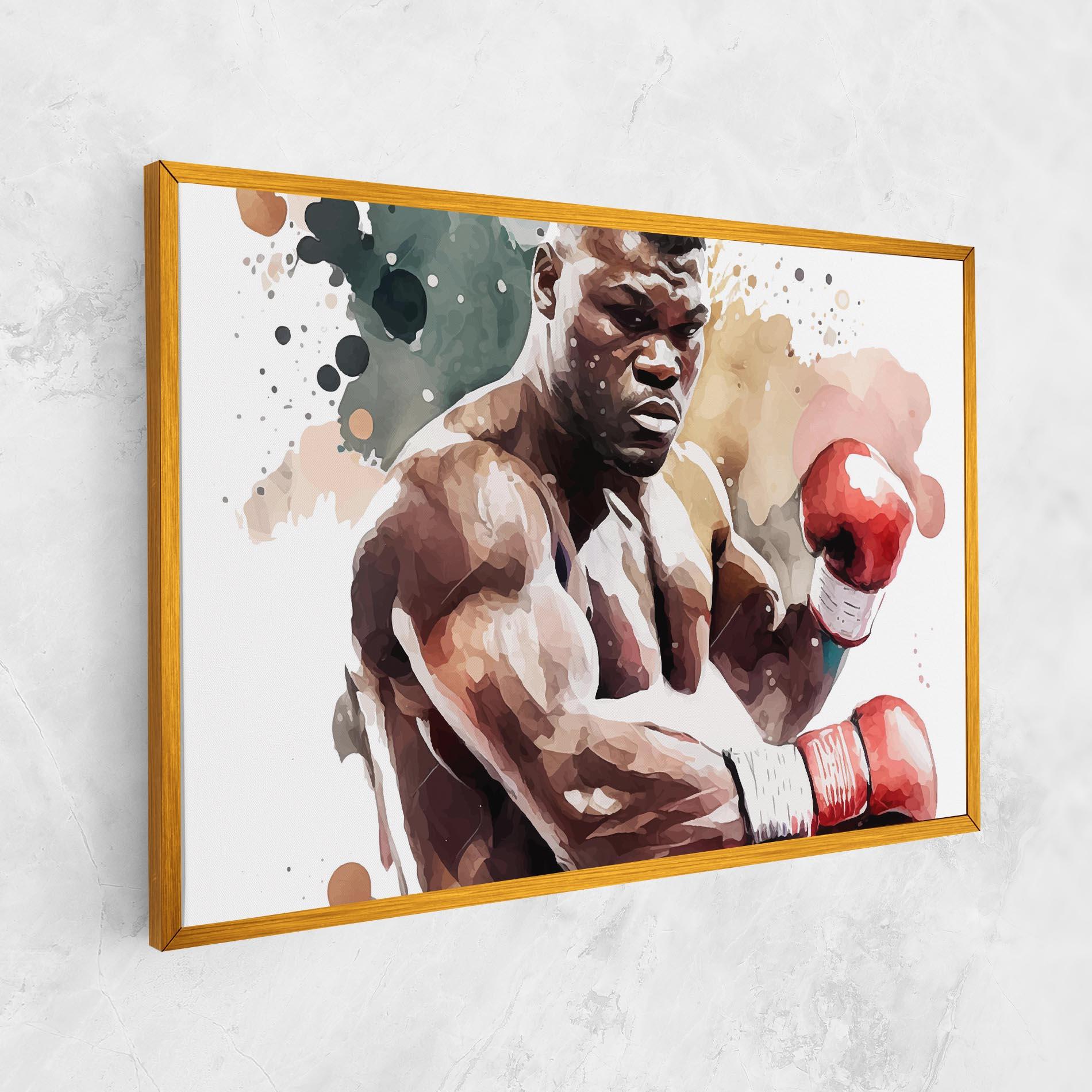 Vászonkép Boxing Cream Green mockup 1
