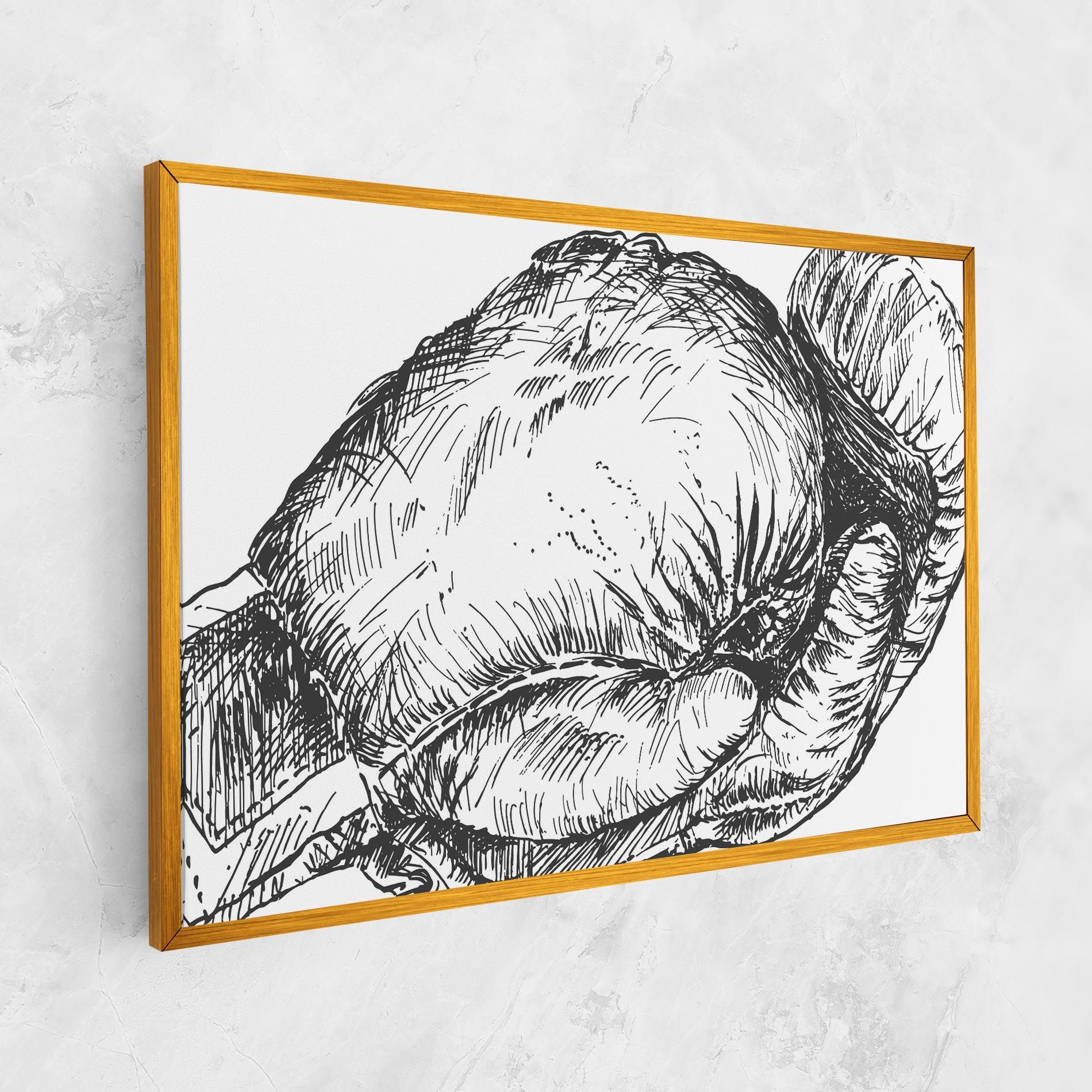 Grey Line Glove mockup 1