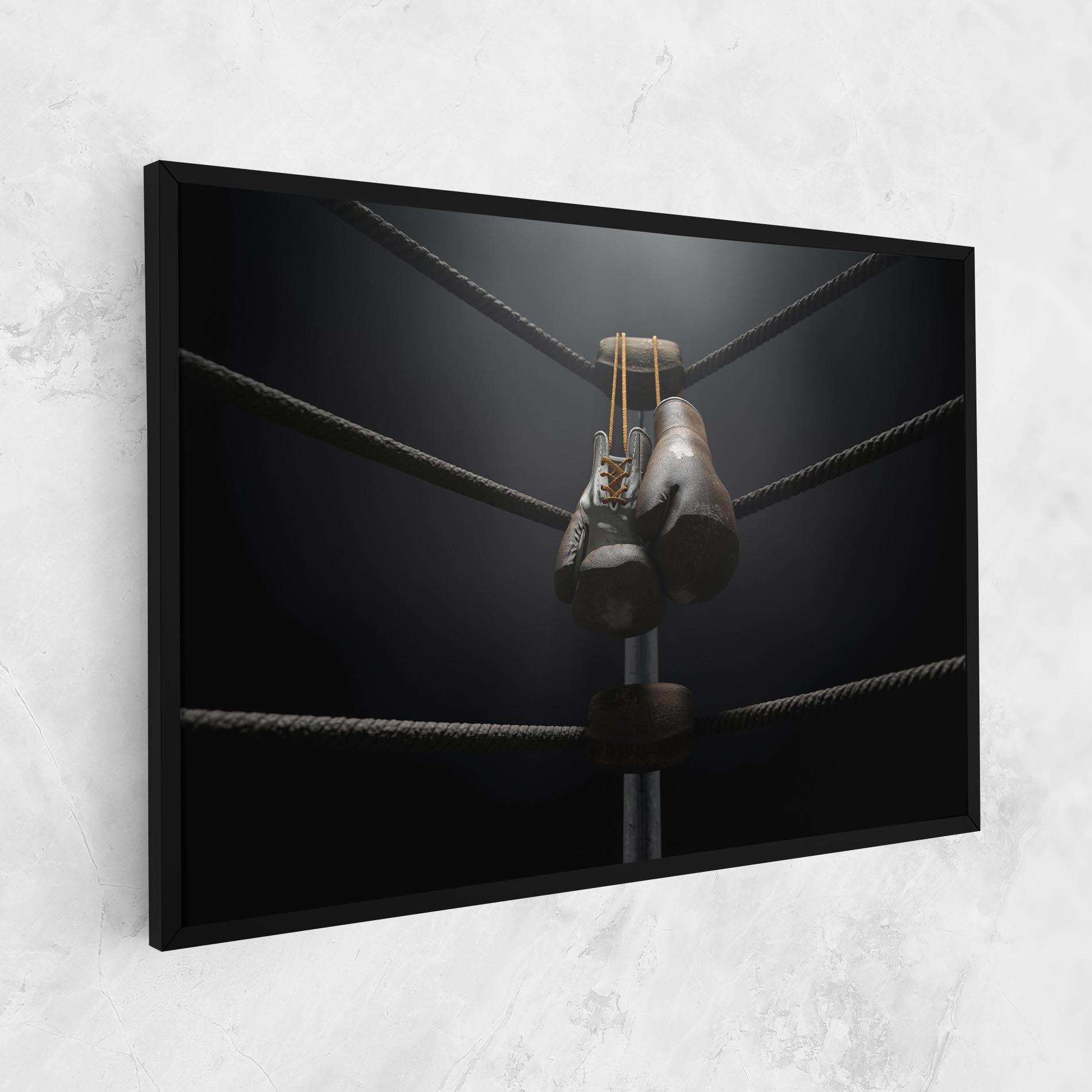 Vászonkép Black Boxing Glove mockup 1