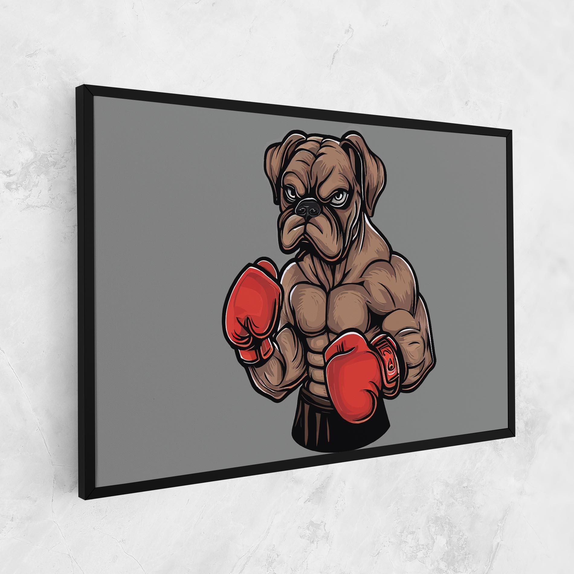 Vászonkép Boxer Dog mockup 1